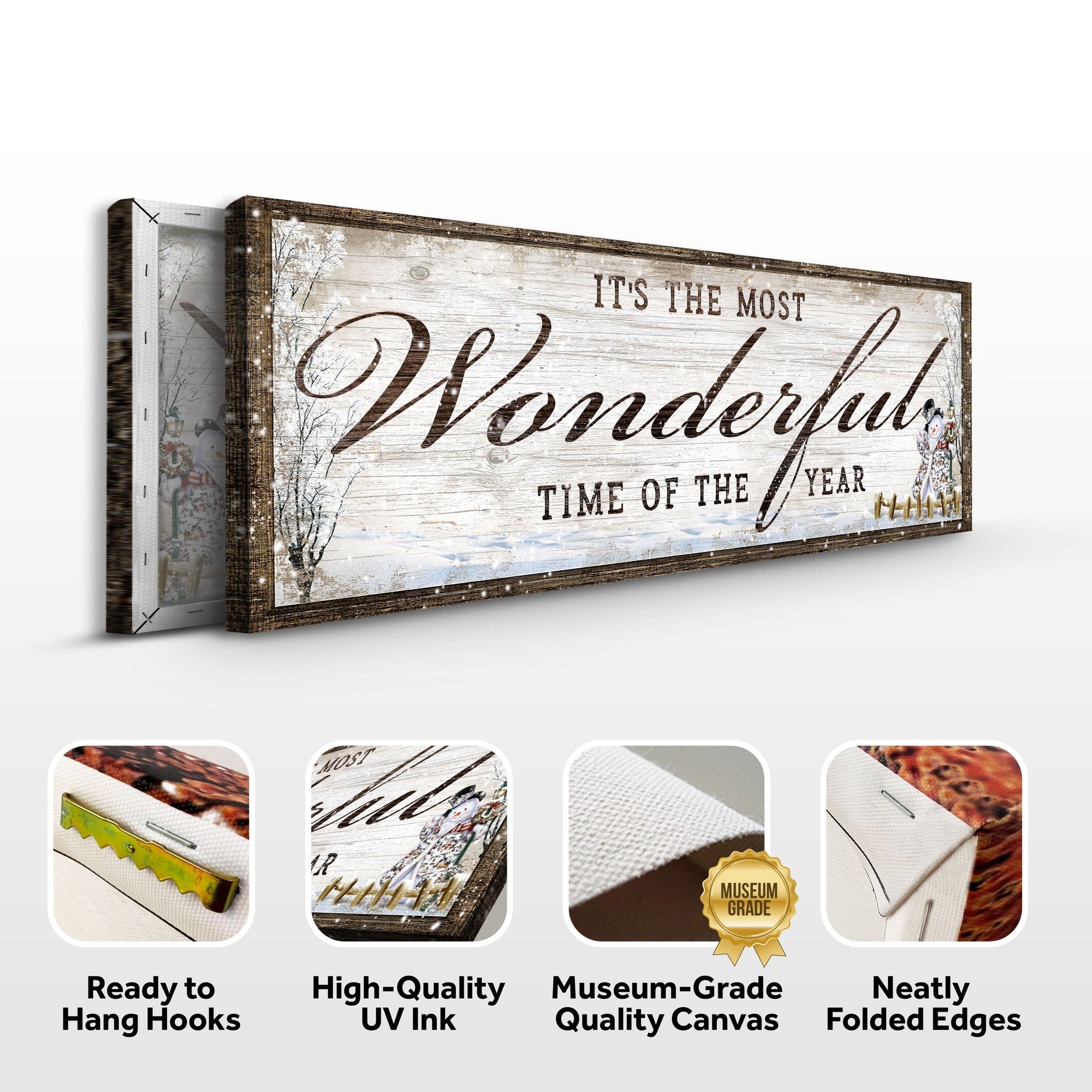 Premium Textured Canvas Christmas Sign | Tailored Canvases