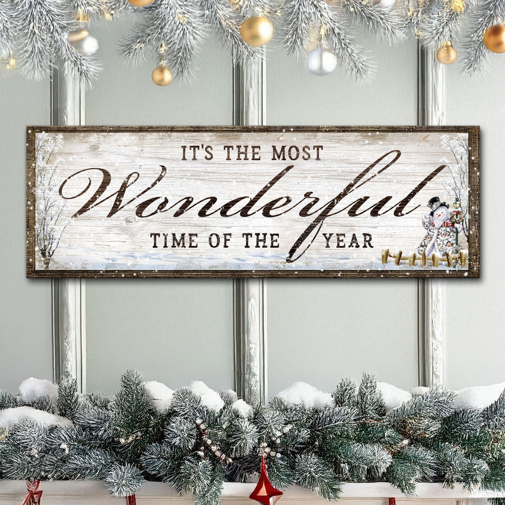 Premium Textured Canvas Christmas Sign | Tailored Canvases
