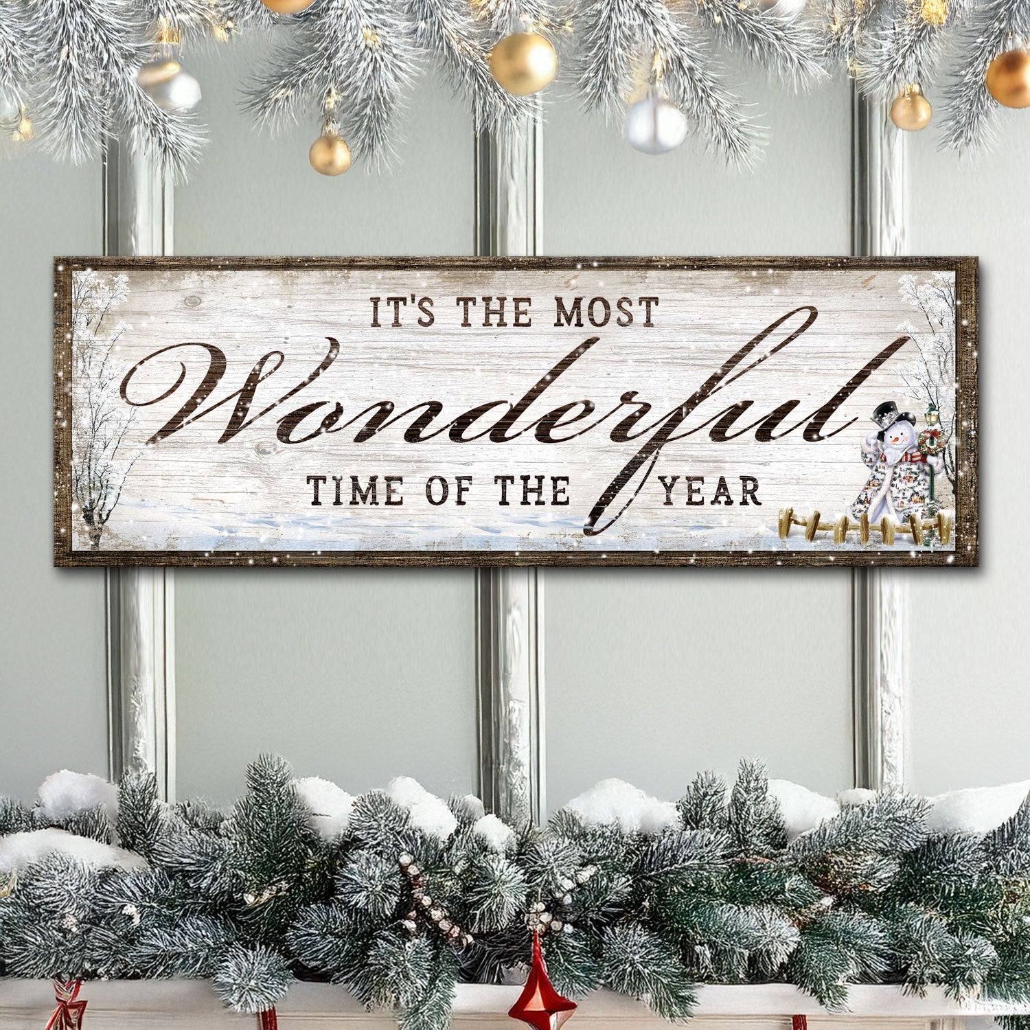 Premium Textured Canvas Christmas Sign | Tailored Canvases