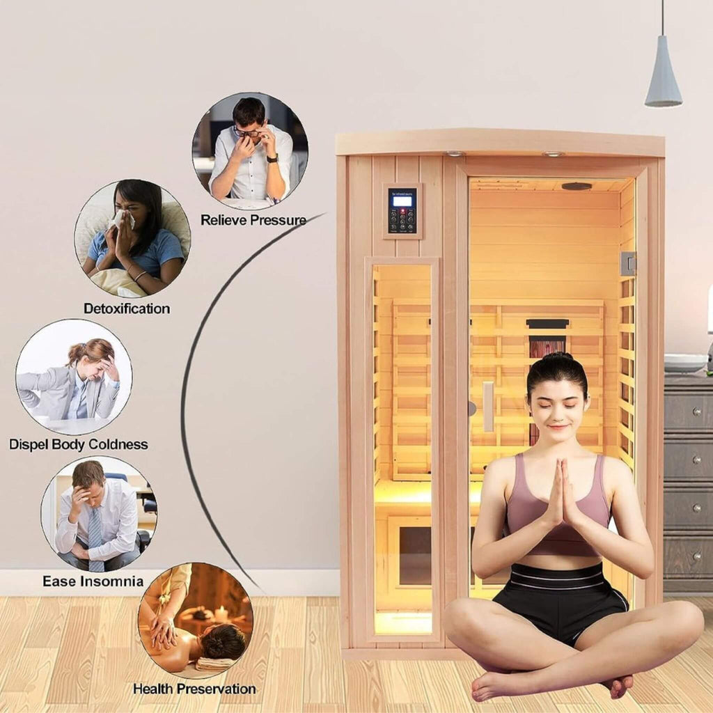 Premium Ultra-Grade CanadianHemlock 2-Person Far-Infrared Sauna | SAKSBY WHOLESALE