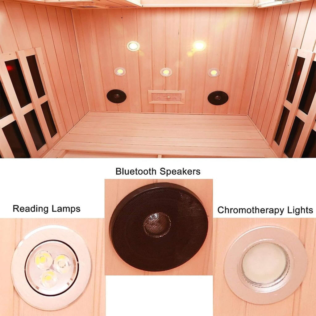 Premium Ultra-Grade CanadianHemlock 2-Person Far-Infrared Sauna | SAKSBY WHOLESALE