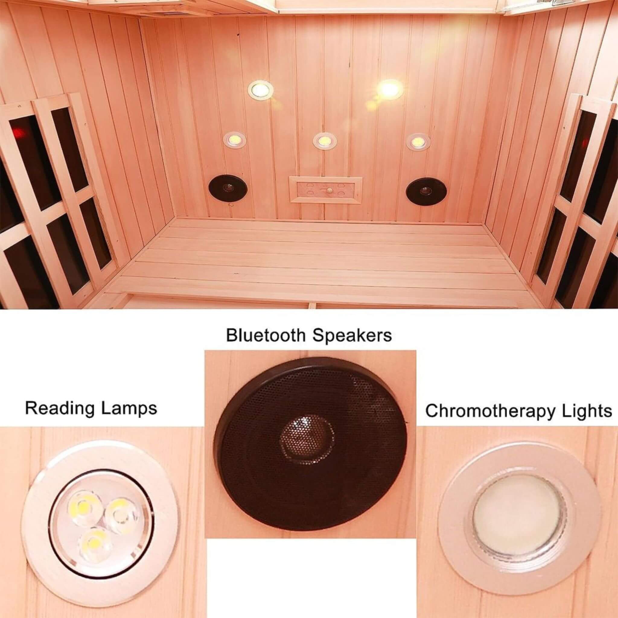 Premium Ultra-Grade CanadianHemlock 2-Person Far-Infrared Sauna | SAKSBY WHOLESALE