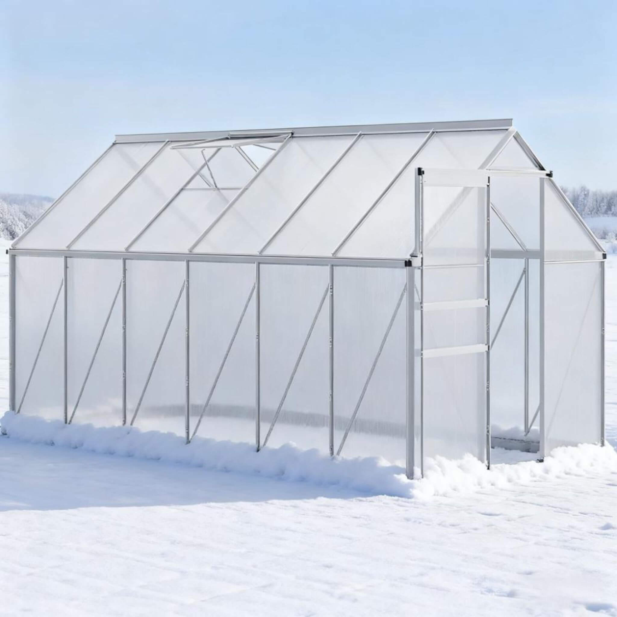 PremiumGrade UltraHeavy-Duty Aluminum Walk-In Greenhouse Sliding-Door | SAKSBY WHOLESALE
