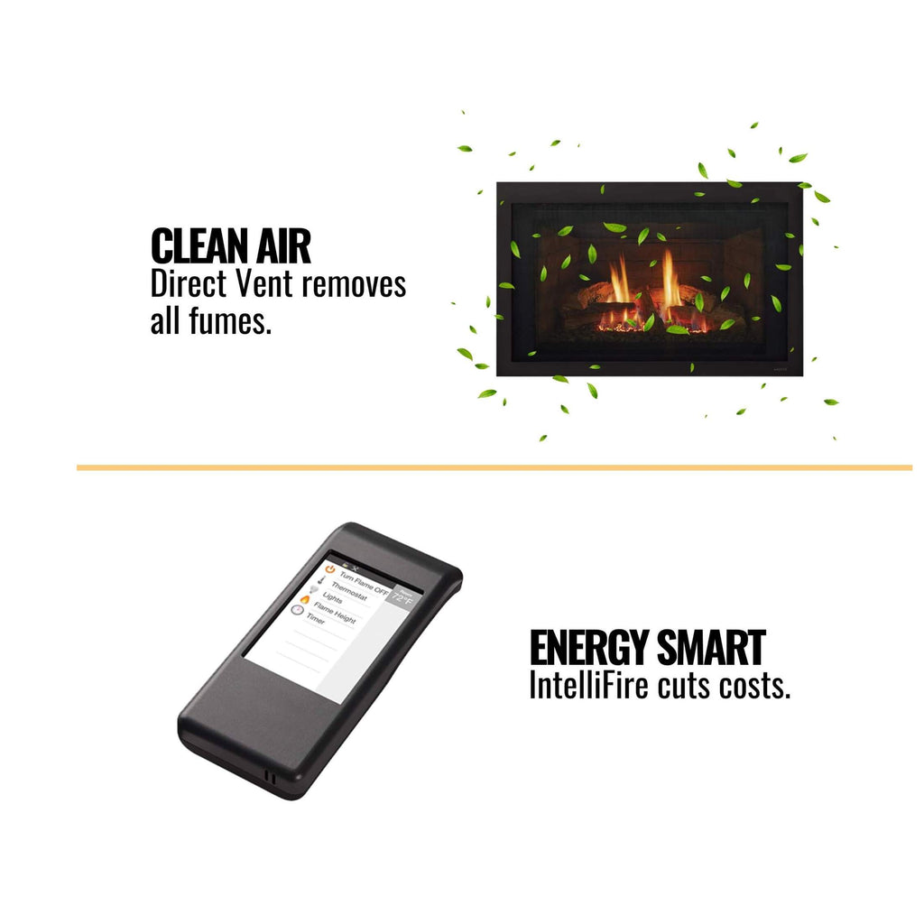 PremiumIlluminatedDirectVentGasInsertWithFieryShowcaseEnergySaver | SAKSBY WHOLESALE