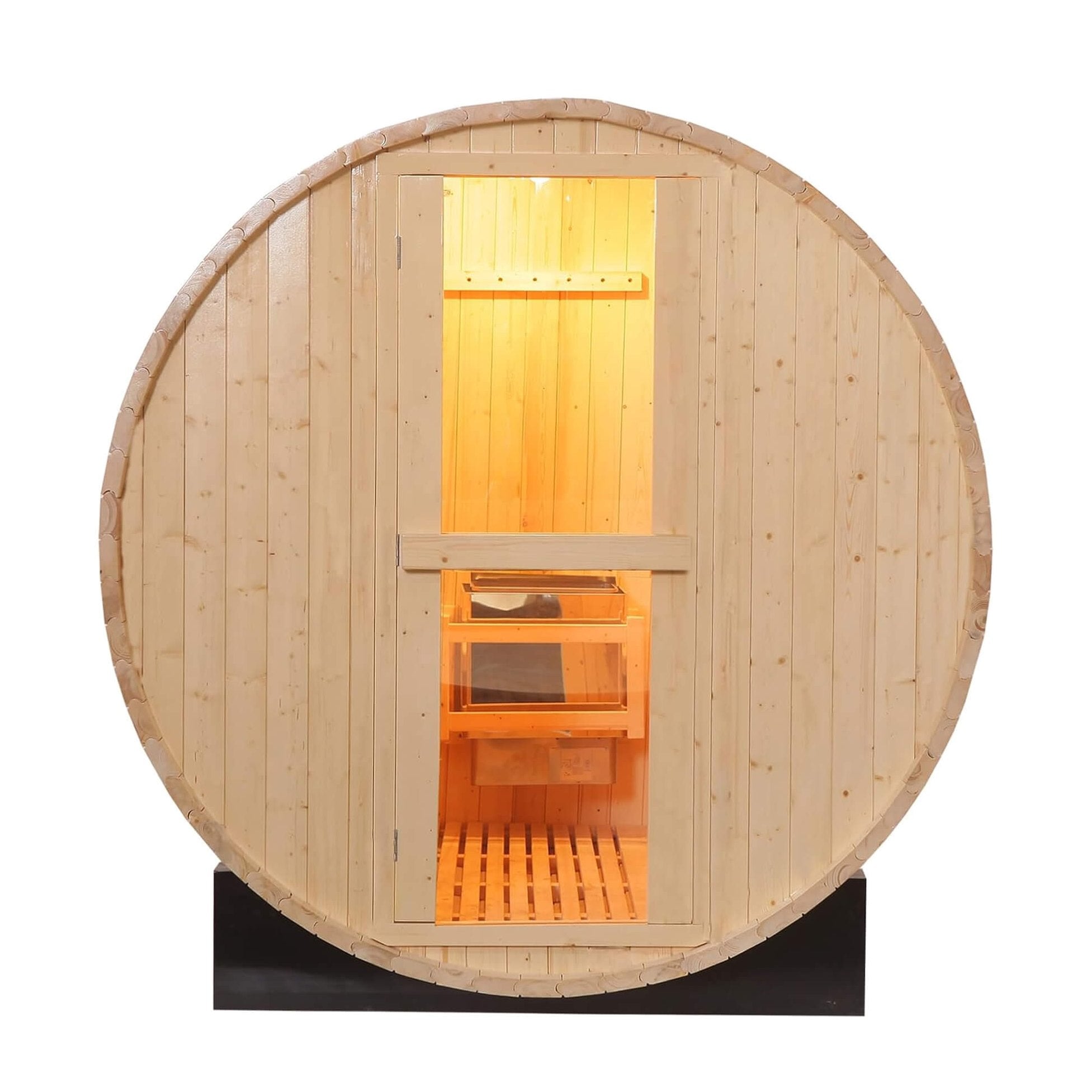 PremiumThermalInsulatedAllWeatherPinewoodBarrelSaunaKitDeluxeEdition | SAKSBY WHOLESALE