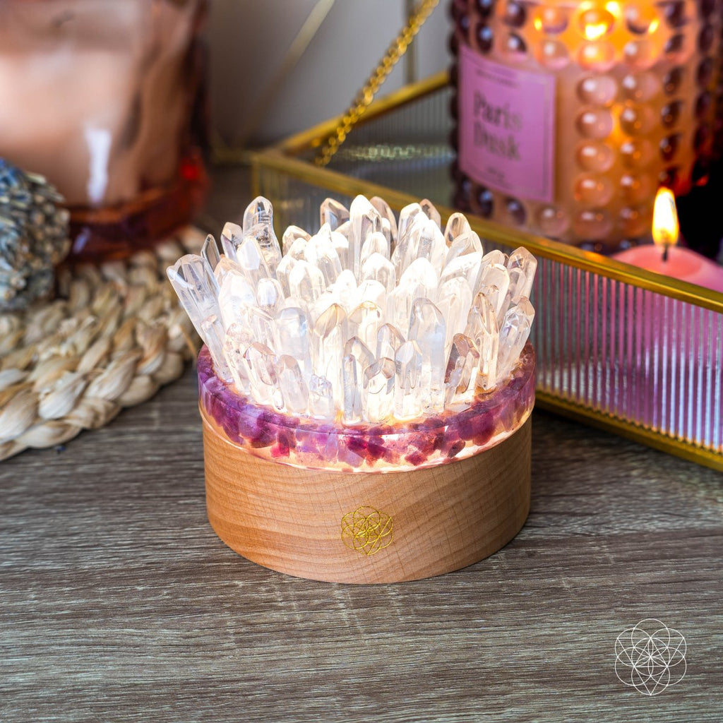 Radiant Quartz Tourmaline Crystal Lamp | Conscious Items