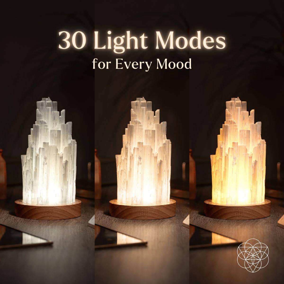 Radiant Selenite Crystal Lamp Meditation Glow | Conscious Items