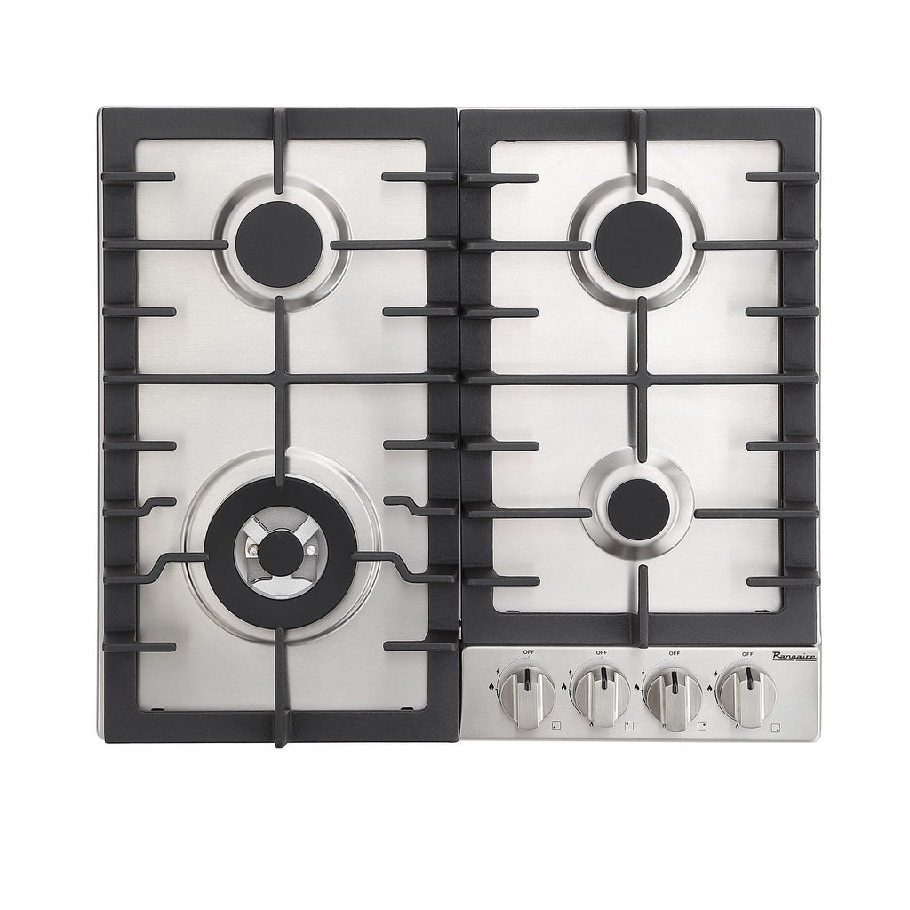 Rangaire 24" Gas Cooktop 4 Burners Stainless Steel RCG241S by Rangaire Appliances