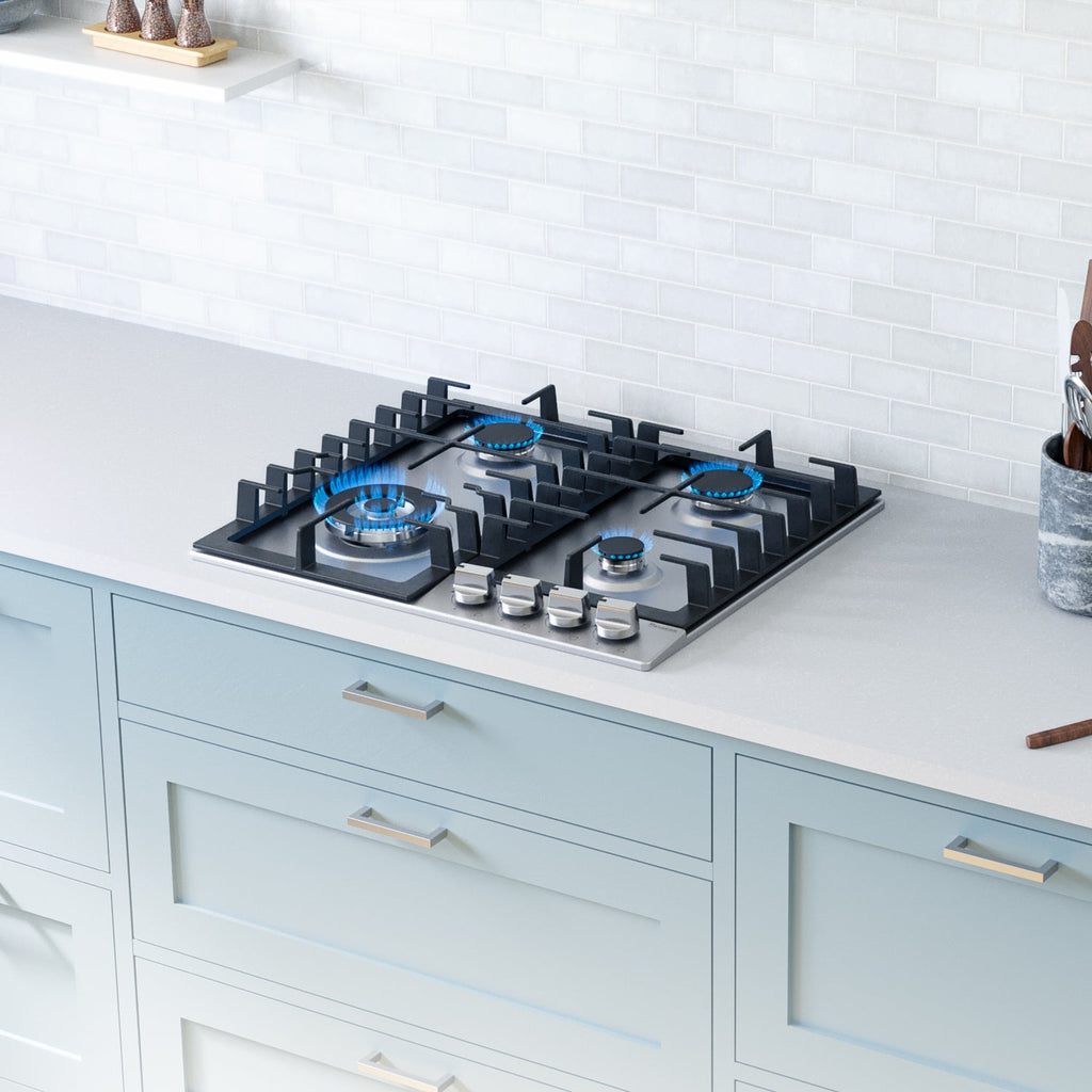 Rangaire 24" Gas Cooktop 4 Burners Stainless Steel RCG241S by Rangaire Appliances