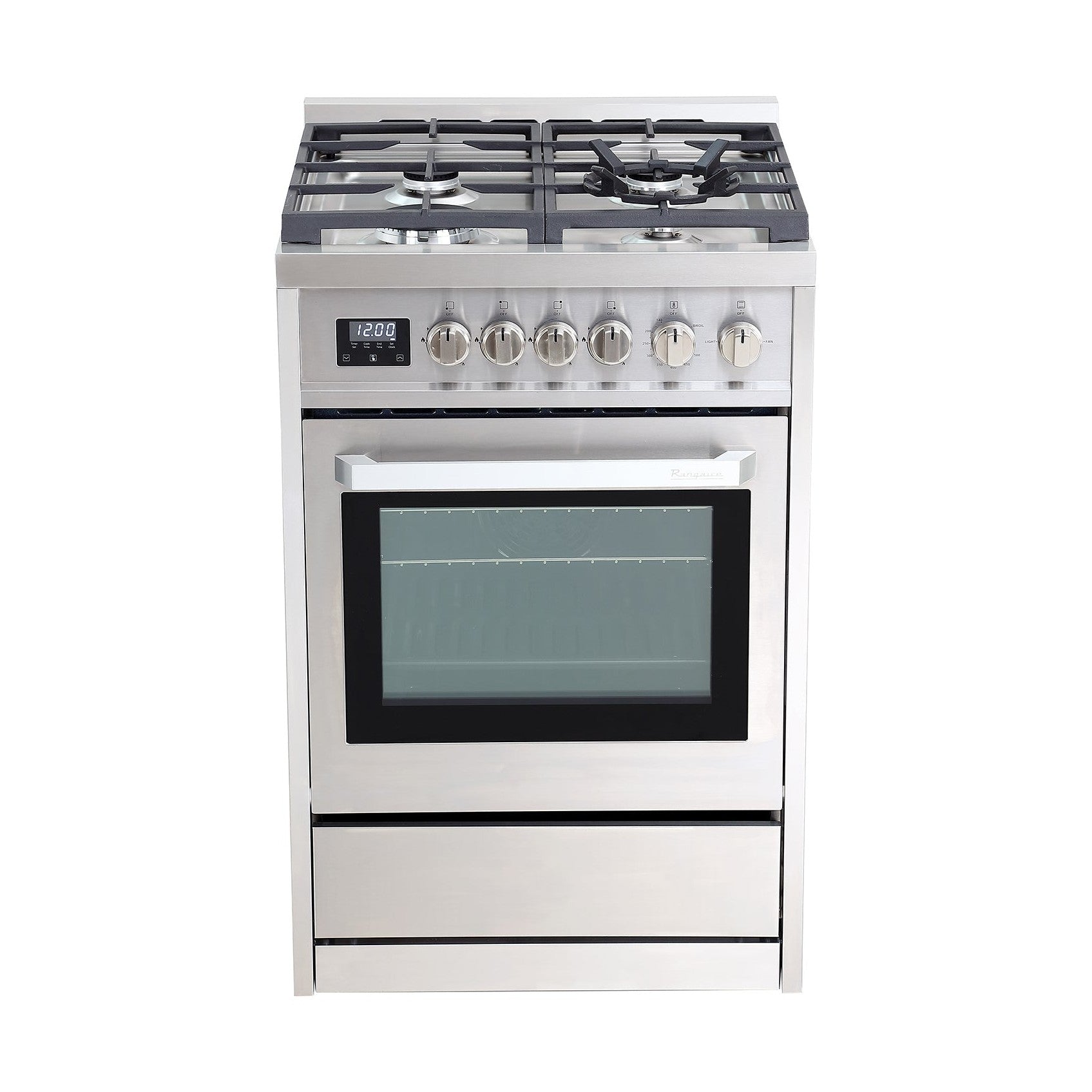 Rangaire 24" Gas Range Convection Oven Freestanding Stainless Steel RRG241TS by Rangaire Appliances