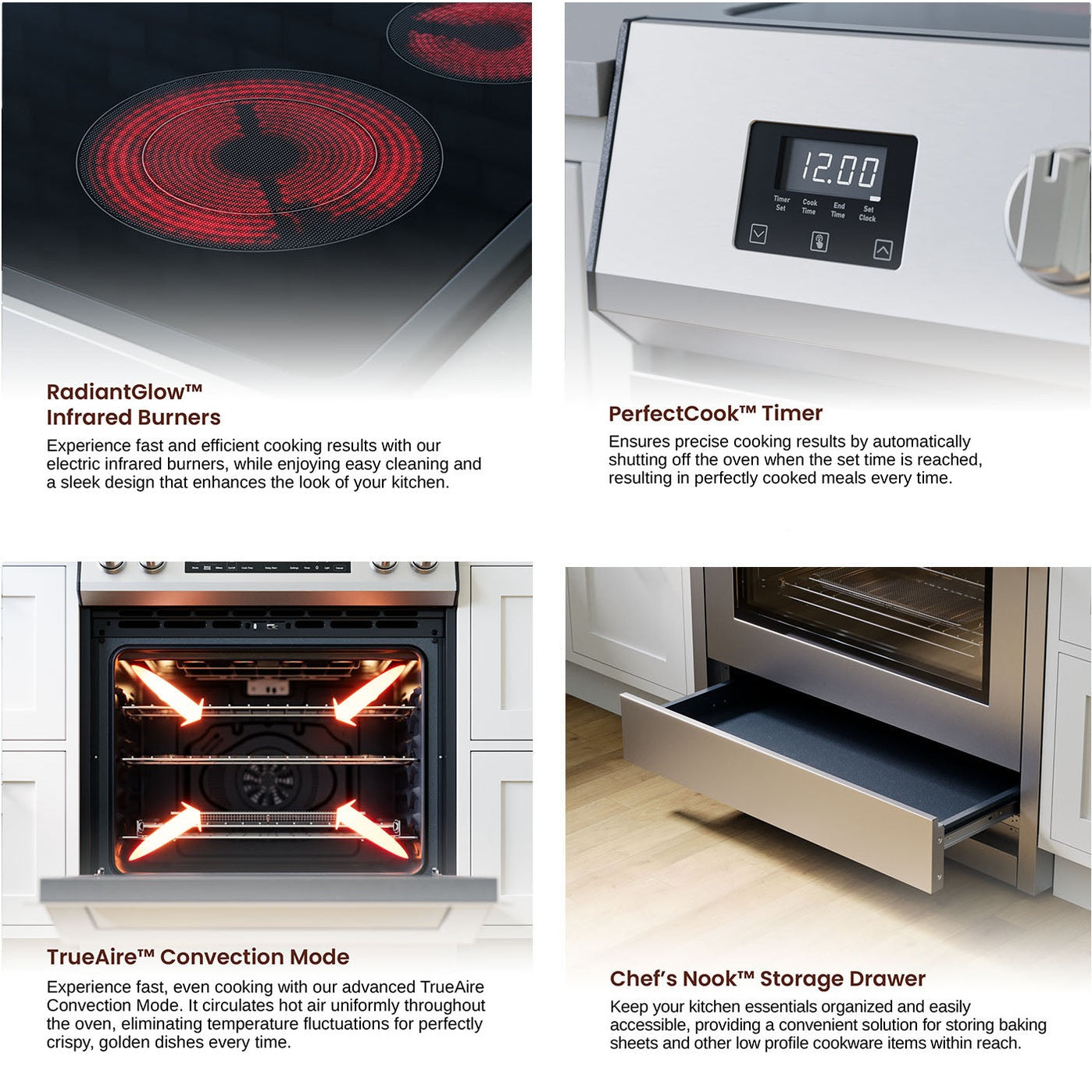 Rangaire 30" Electric Range AirFry Convection Oven Slide-in Stainless Steel RRE303TS by Rangaire Appliances
