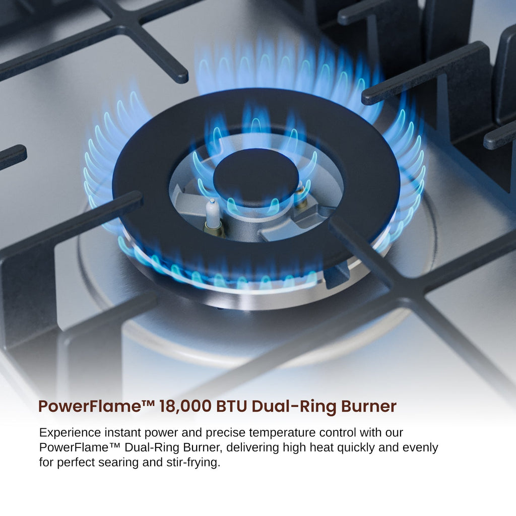 Rangaire 30" Gas Cooktop 5 Burners Stainless Steel RCG301S by Rangaire Appliances