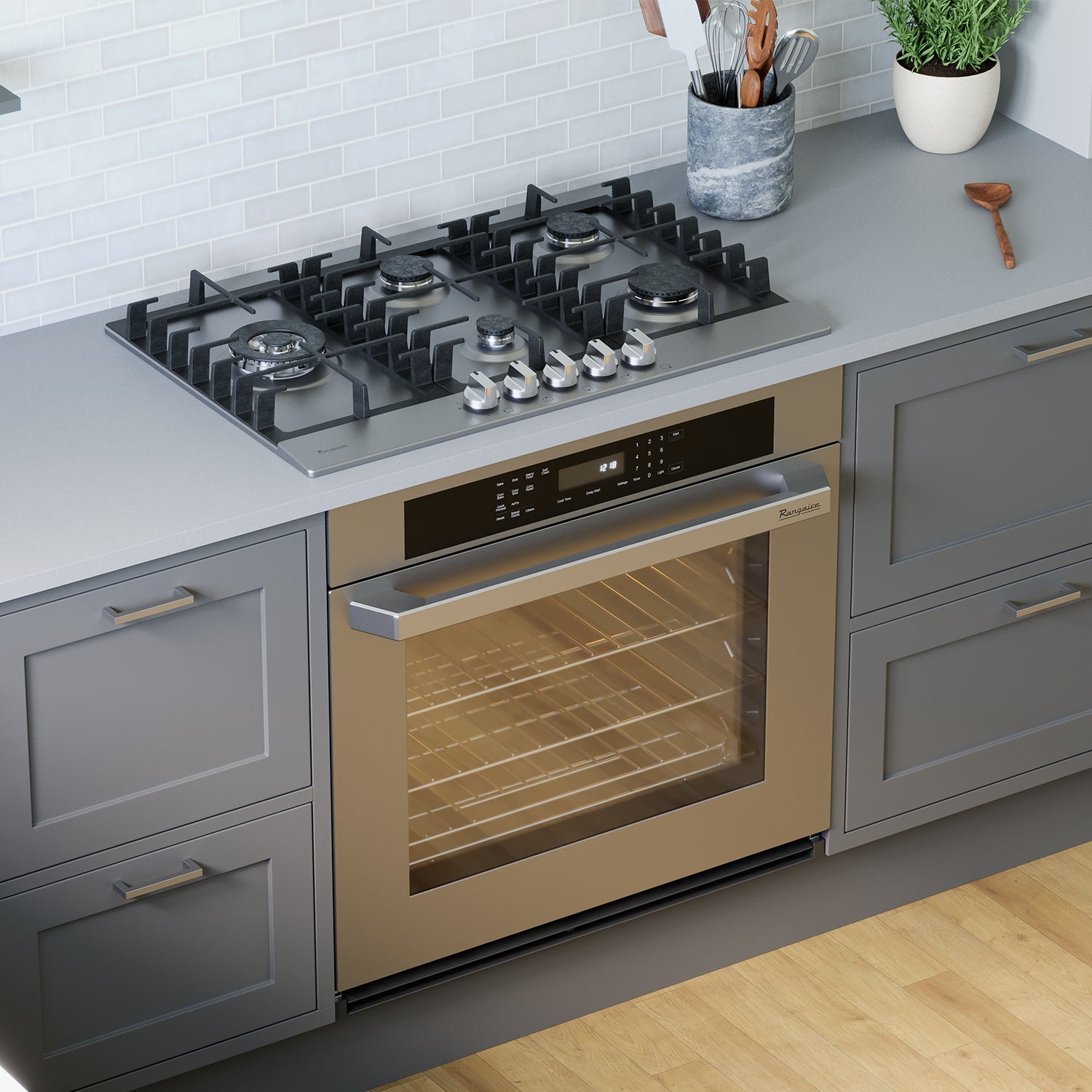 Rangaire 30" Gas Cooktop 5 Burners Stainless Steel RCG301S by Rangaire Appliances