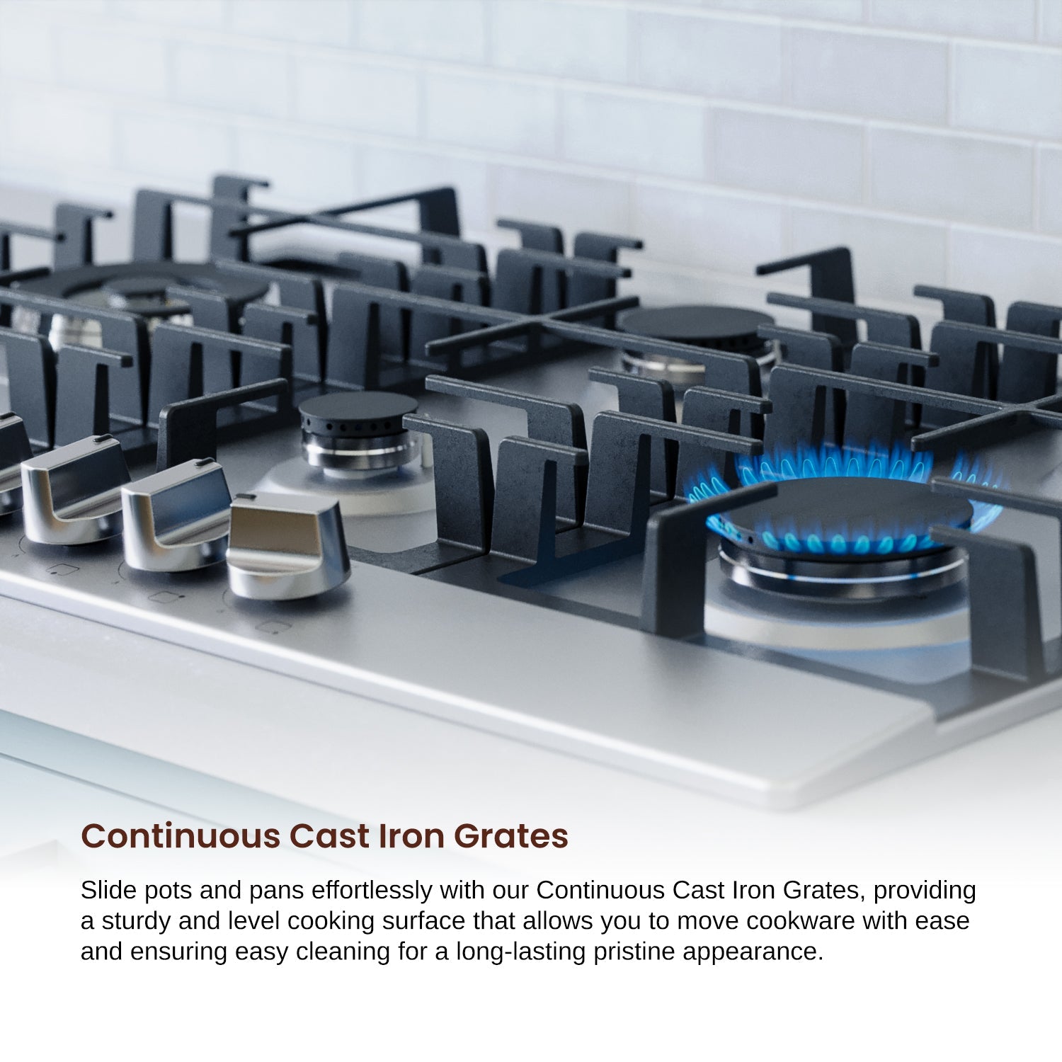 Rangaire 30" Gas Cooktop 5 Burners Stainless Steel RCG301S by Rangaire Appliances
