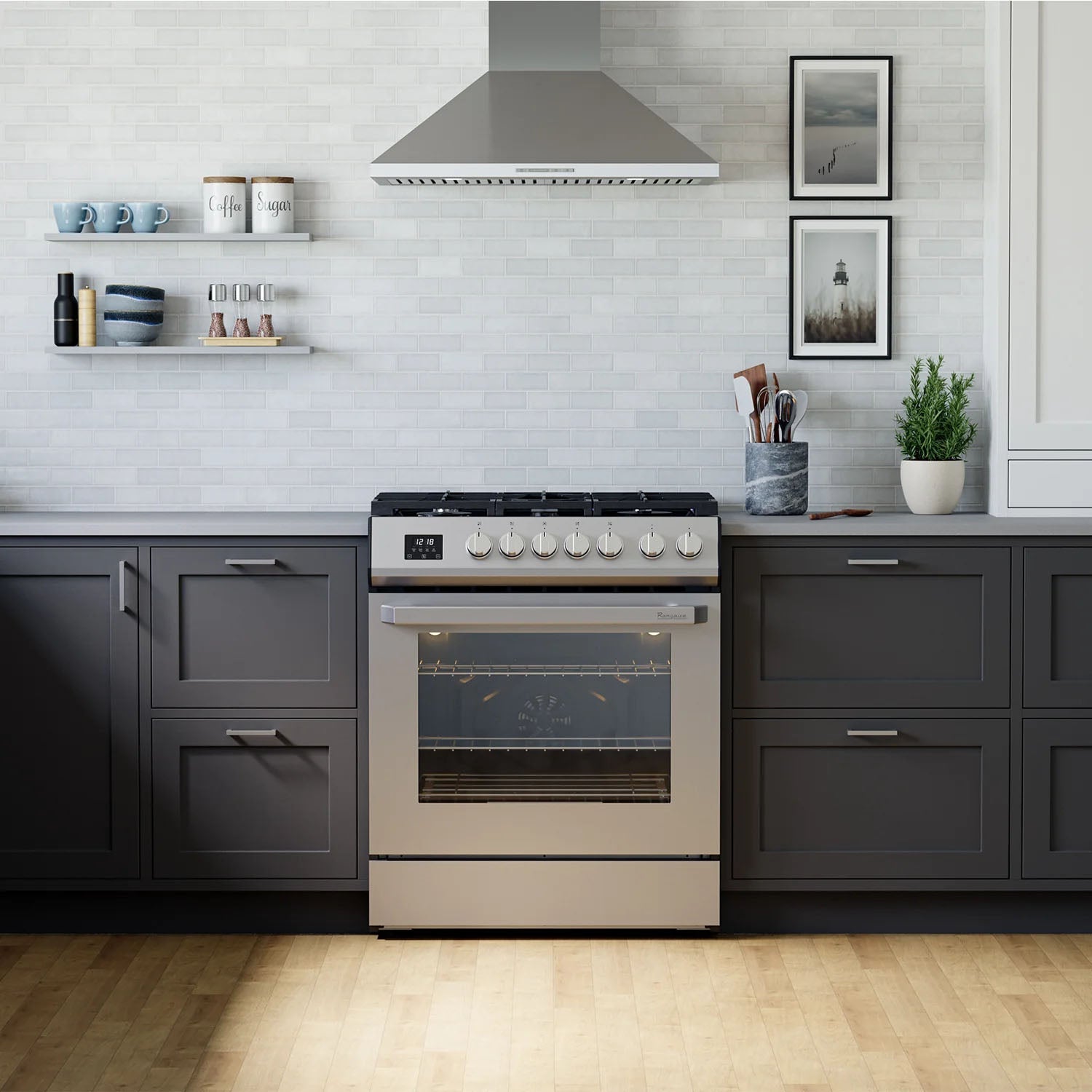 Rangaire 30" Gas Range Convection Oven Slide-in Stainless Steel RRG303TS by Rangaire Appliances