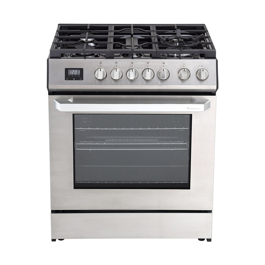 Rangaire 30" Gas Range Convection Oven Slide-in Stainless Steel RRG303TS by Rangaire Appliances