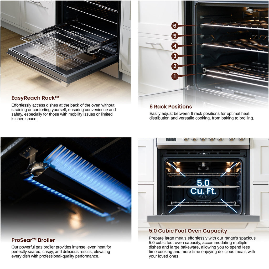 Rangaire 30" Gas Range Convection Oven Slide-in Stainless Steel RRG303TS by Rangaire Appliances