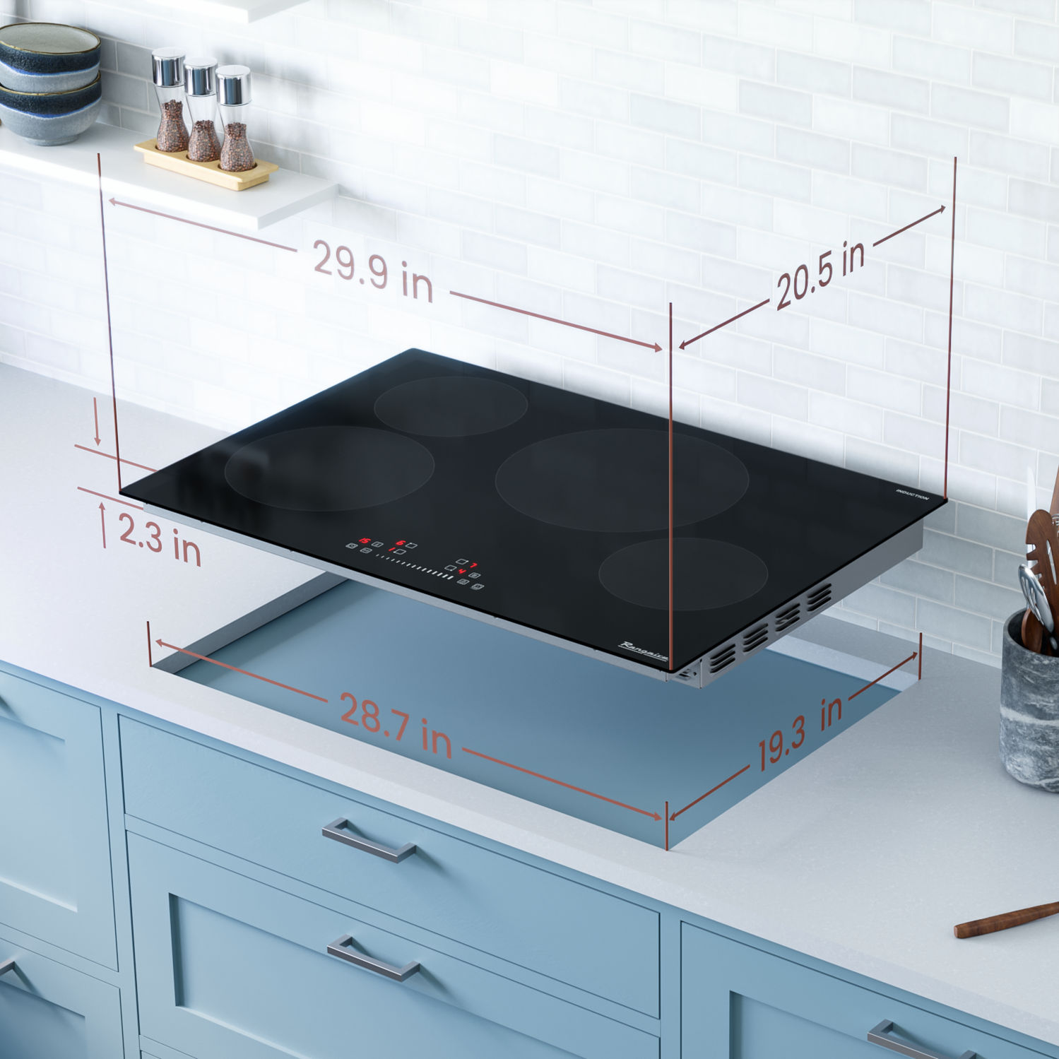 Rangaire 30" Induction Cooktop 4 Burners RCI301S by Rangaire Appliances