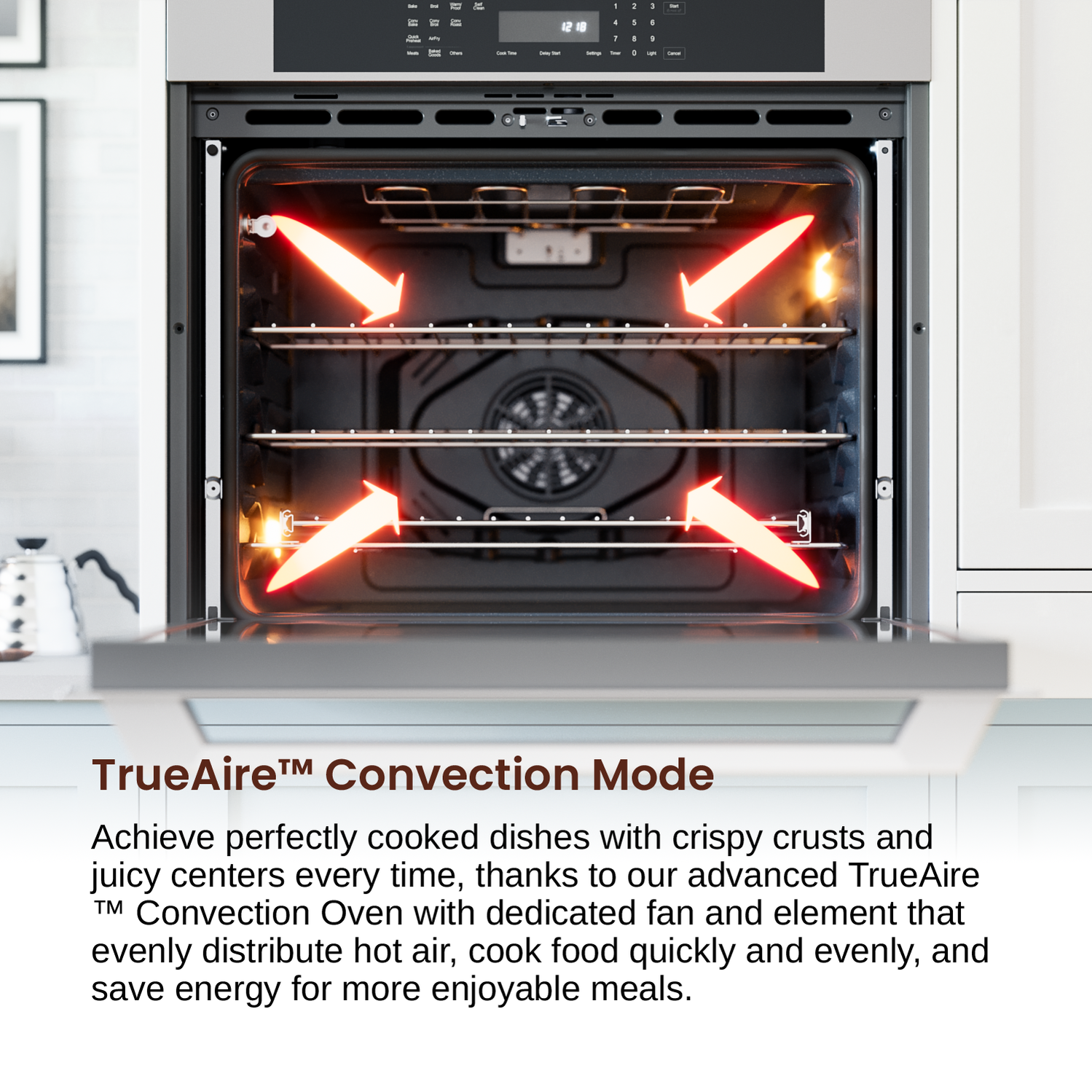 Rangaire 30" Single Electric Wall Oven Self-cleaning Air Fry True Convection Stainless Steel RWOS301GS by Rangaire Appliances