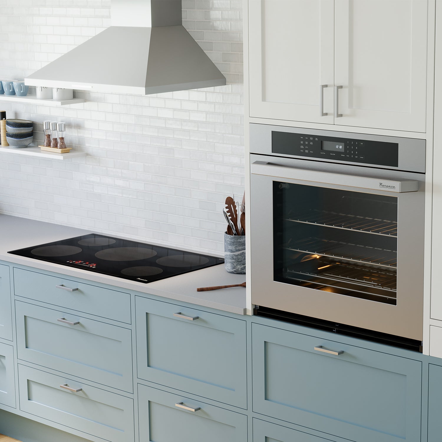 Rangaire 30" Single Electric Wall Oven Self-cleaning Air Fry True Convection Stainless Steel RWOS301GS by Rangaire Appliances