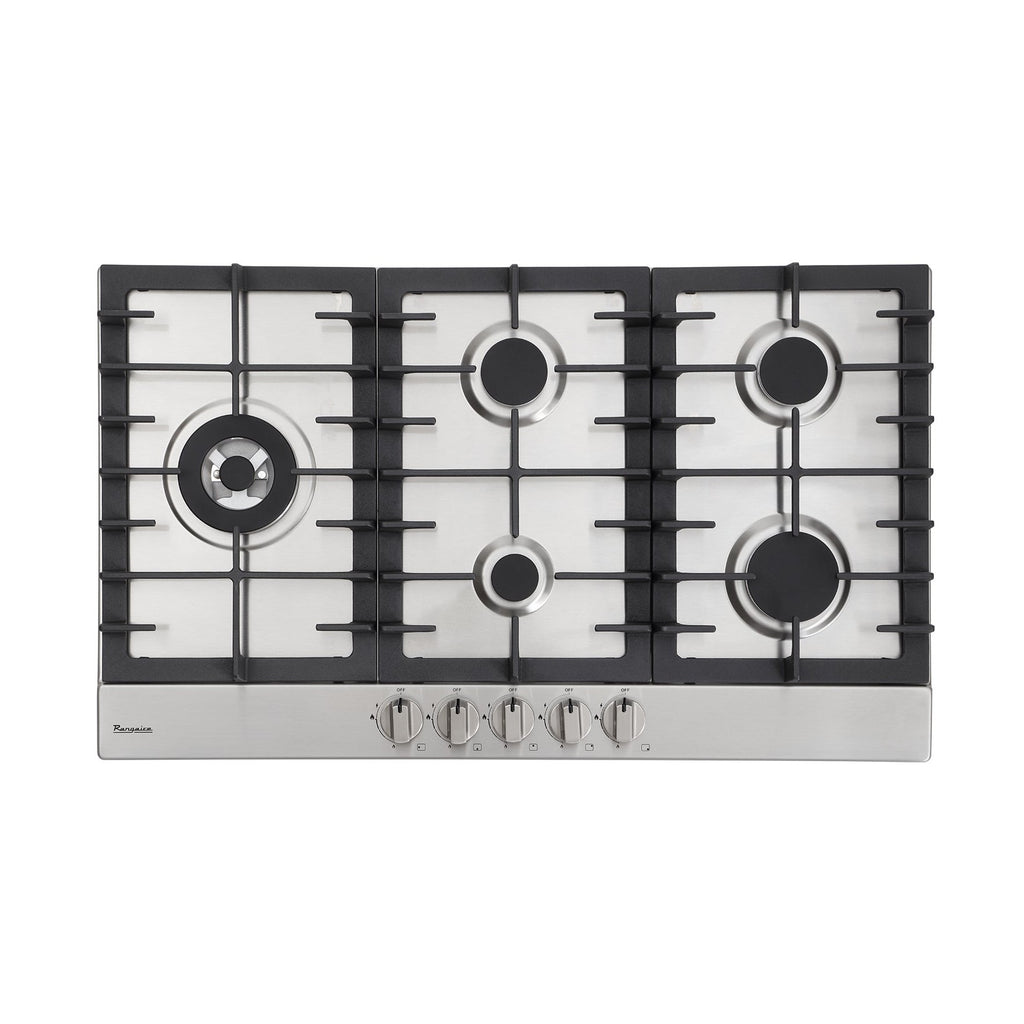 Rangaire 34" Gas Cooktop 5 Burners Stainless Steel RCG341S by Rangaire Appliances