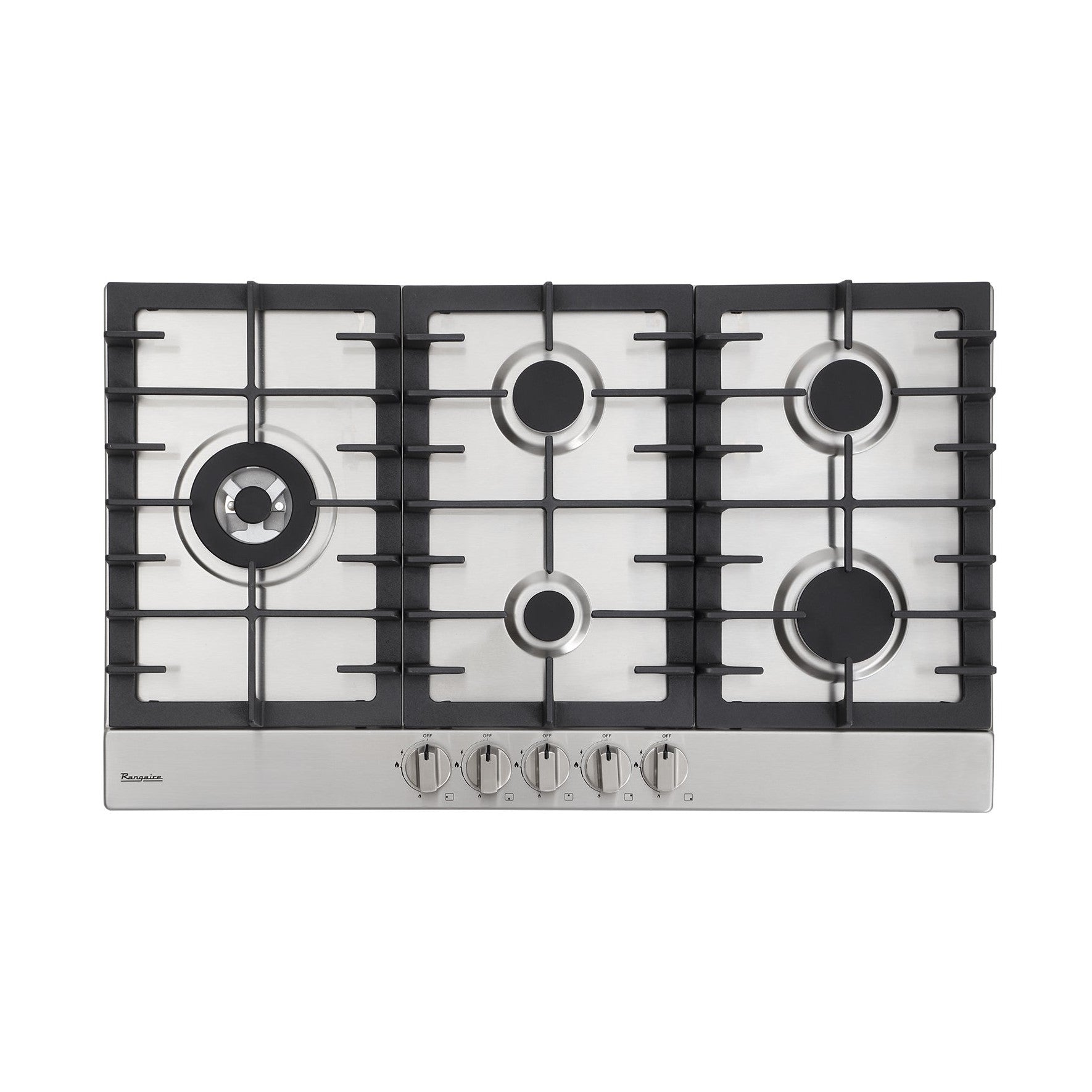 Rangaire 34" Gas Cooktop 5 Burners Stainless Steel RCG341S by Rangaire Appliances