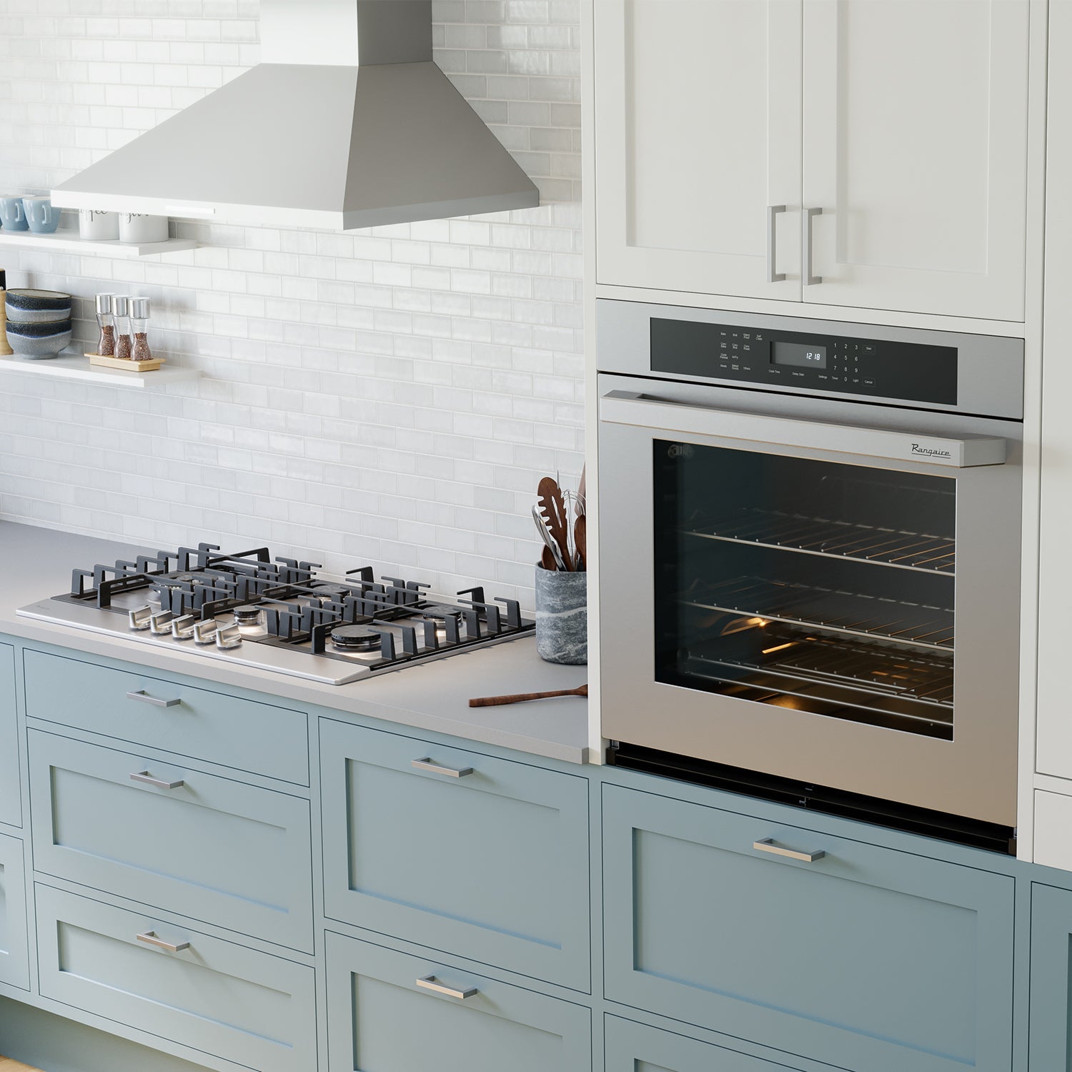 Rangaire 34" Gas Cooktop 5 Burners Stainless Steel RCG341S by Rangaire Appliances