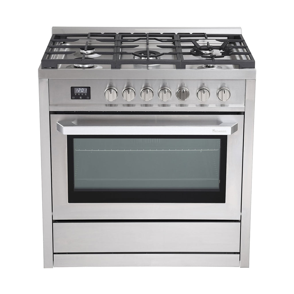 Rangaire 36" Gas Range Convection Oven Freestanding Stainless Steel RRG361TS by Rangaire Appliances