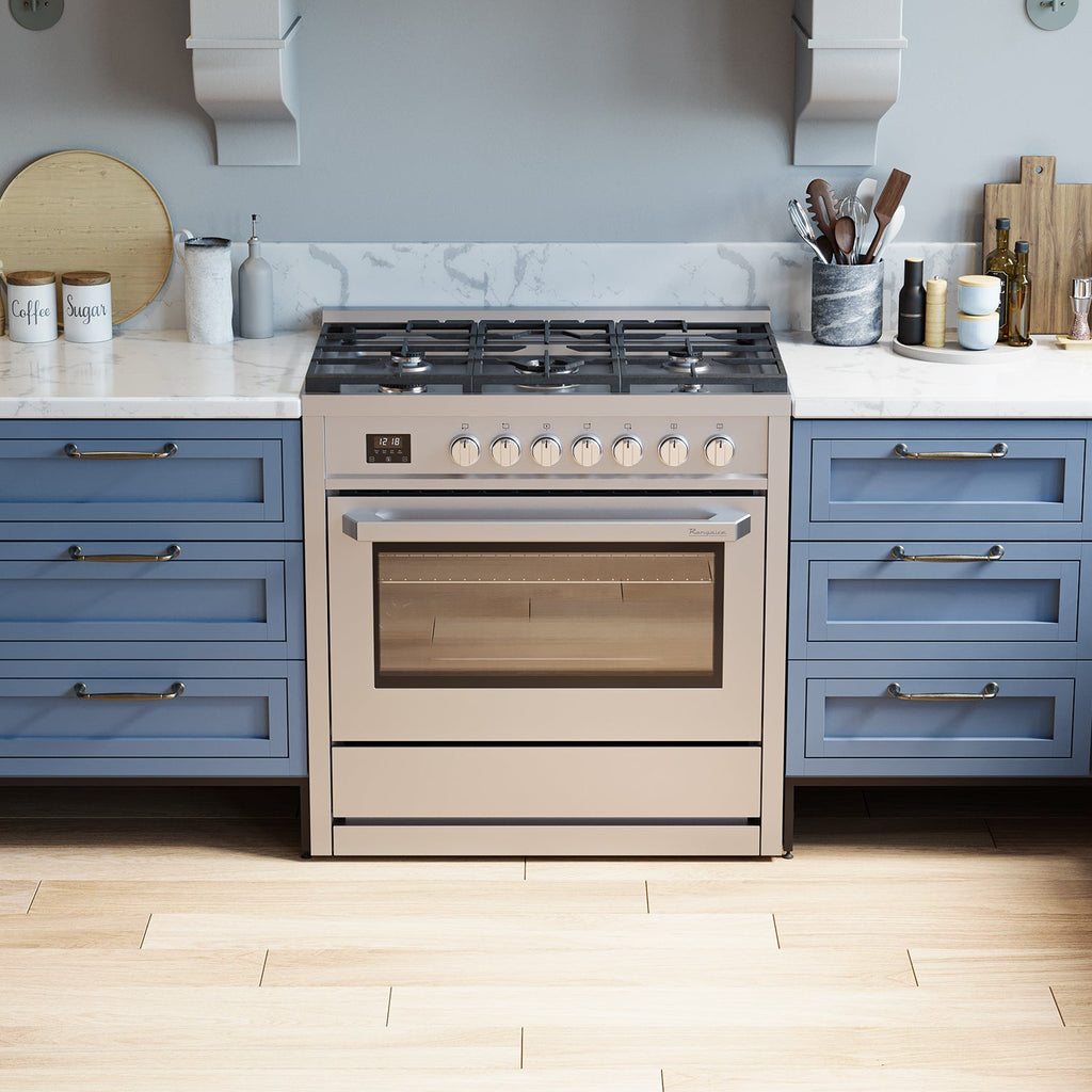 Rangaire 36" Gas Range Convection Oven Freestanding Stainless Steel RRG361TS by Rangaire Appliances