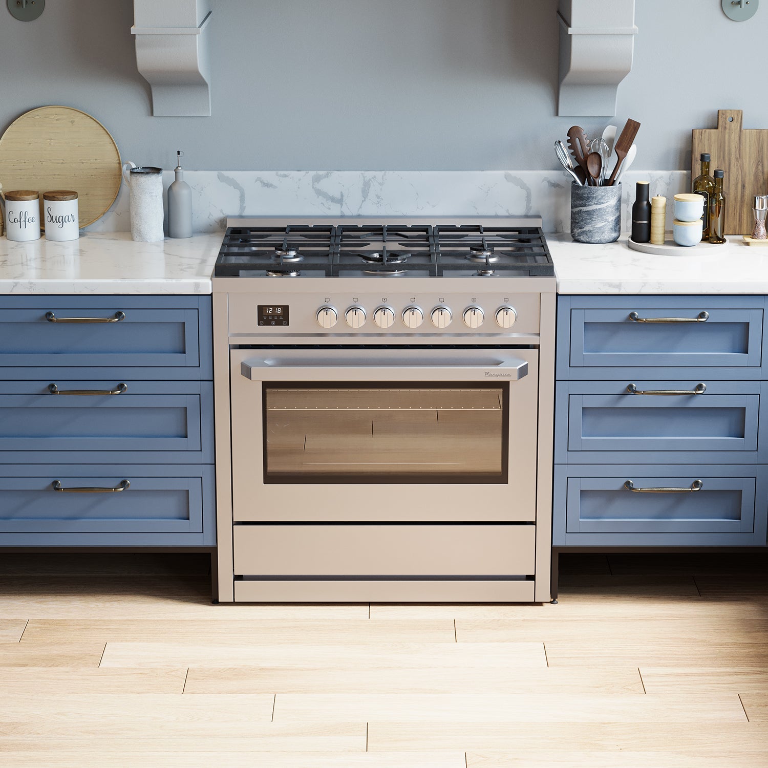 Rangaire 36" Gas Range Convection Oven Freestanding Stainless Steel RRG361TS by Rangaire Appliances