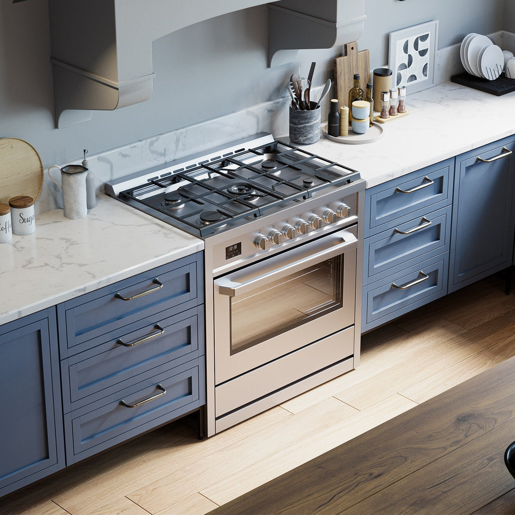 Rangaire 36" Gas Range Convection Oven Freestanding Stainless Steel RRG361TS by Rangaire Appliances