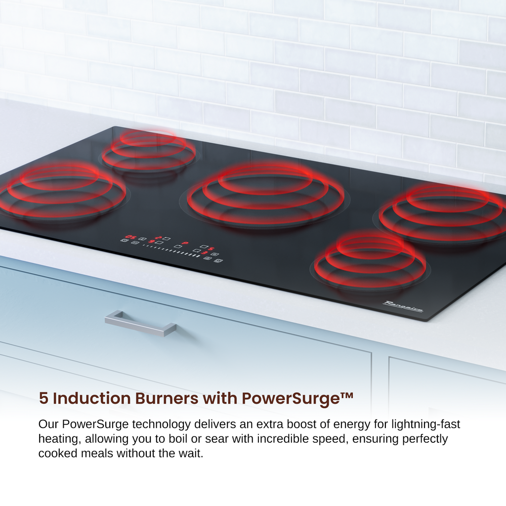 Rangaire 36" Induction Cooktop 5 Burners RCI361S by Rangaire Appliances