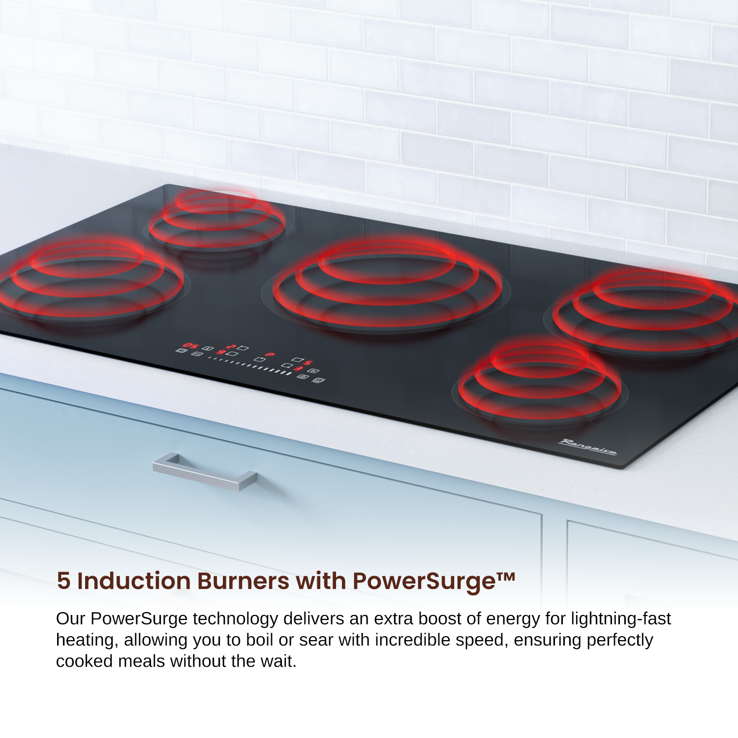Rangaire 36" Induction Cooktop 5 Burners RCI361S by Rangaire Appliances