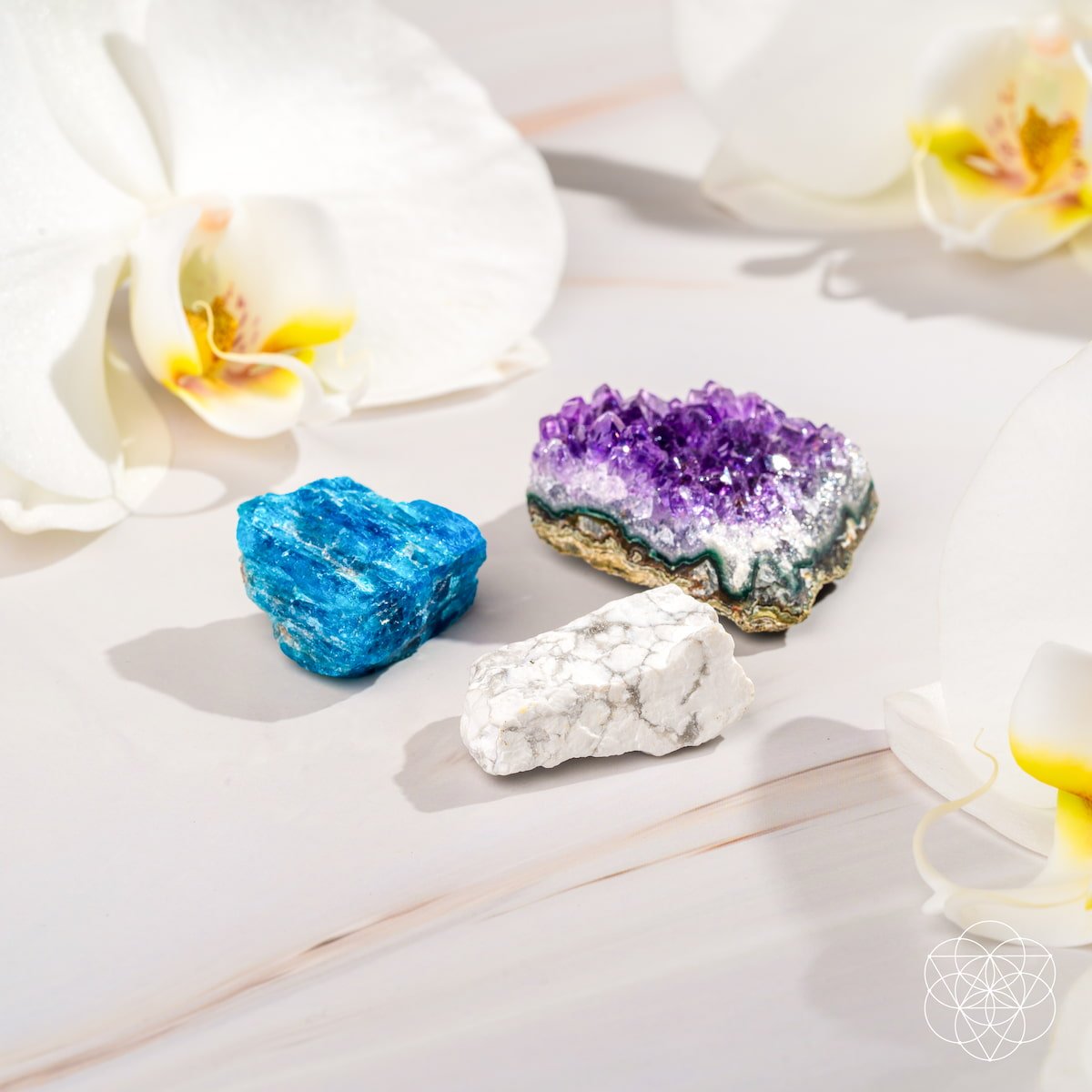Raw Amethyst Crystal Trio Stones Bundle | Conscious Items