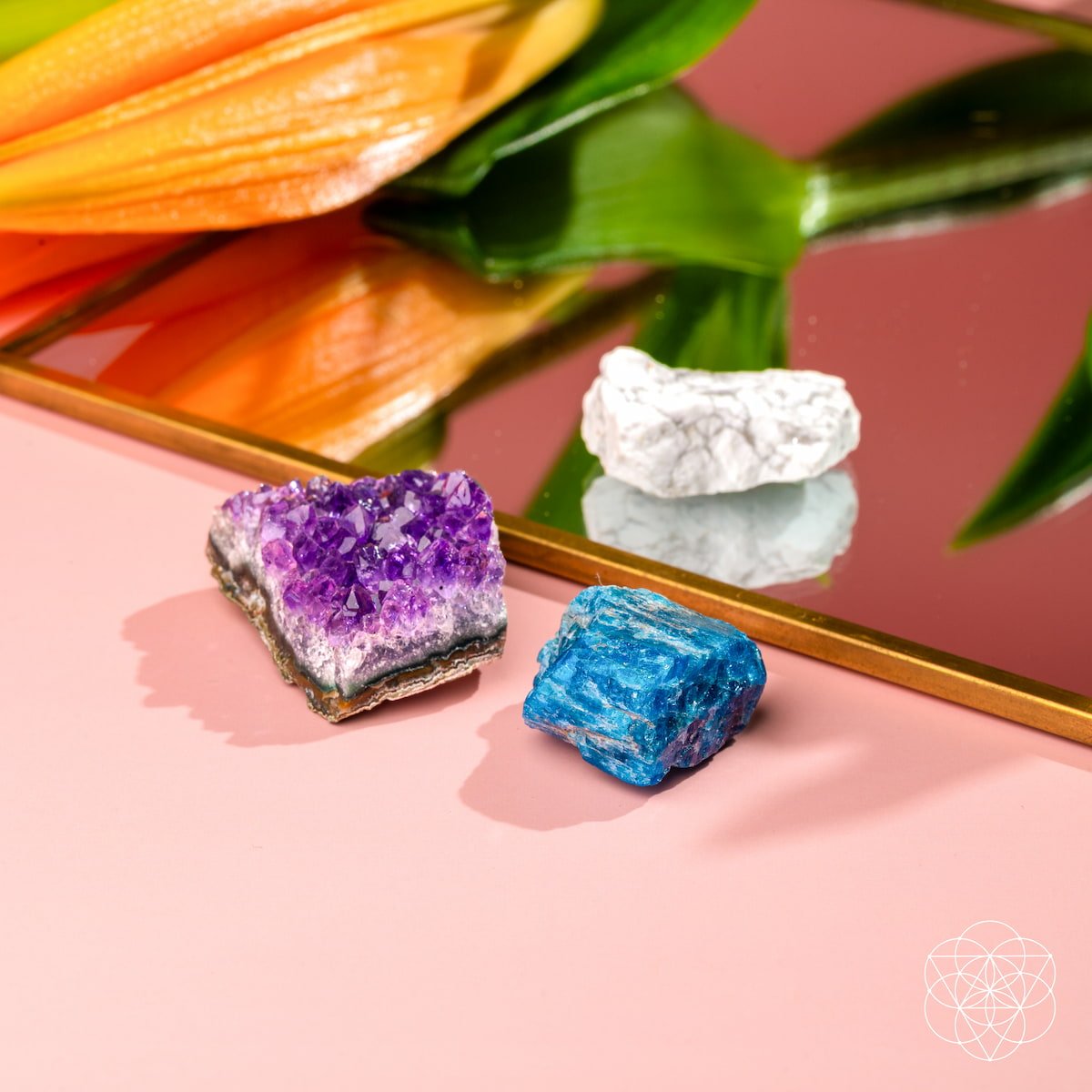 Raw Amethyst Crystal Trio Stones Bundle | Conscious Items