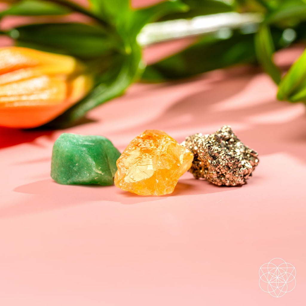 Raw Crystal Trio Of Abundance Energy | Conscious Items