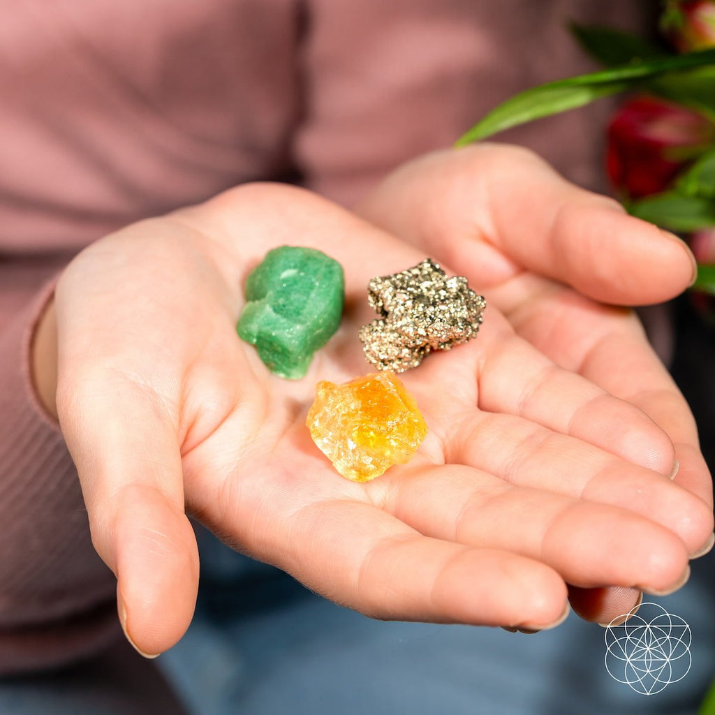 Raw Crystal Trio Of Abundance Energy | Conscious Items