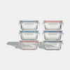 Rectangular Mini Glass Container Set