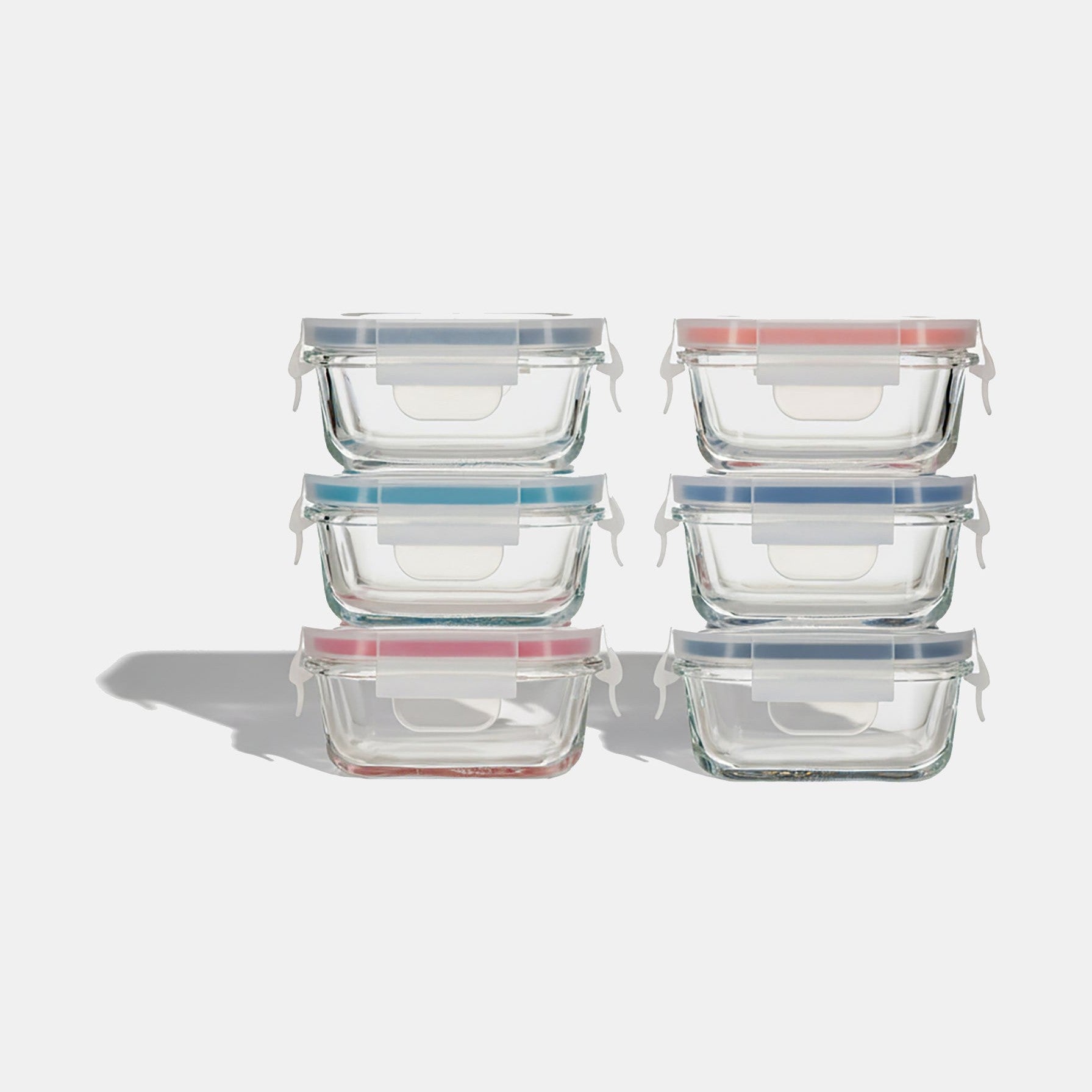 Rectangular Mini Glass Container Set