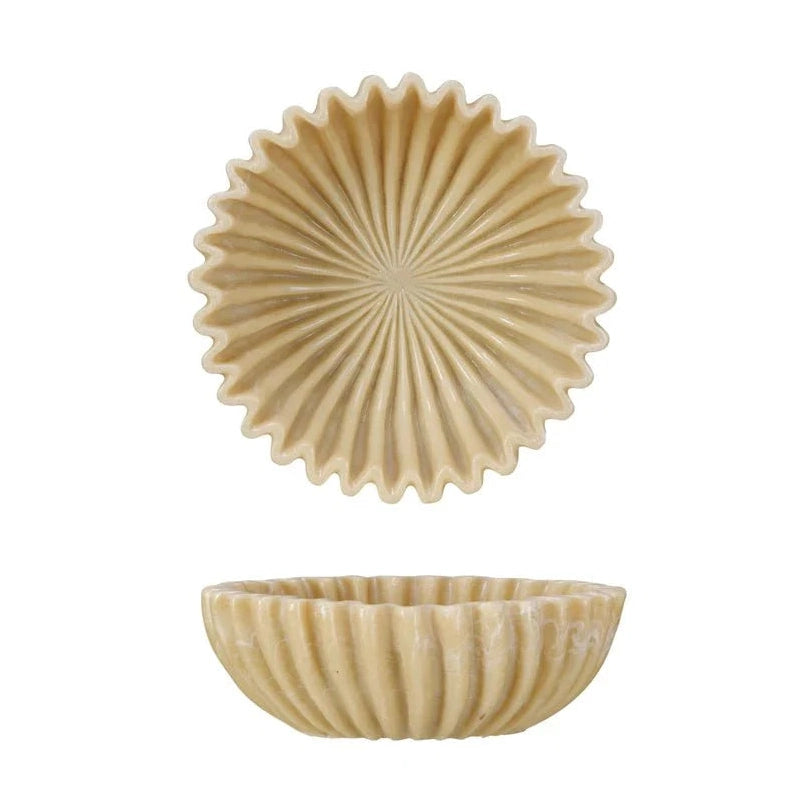 Resin Pleated Bowl