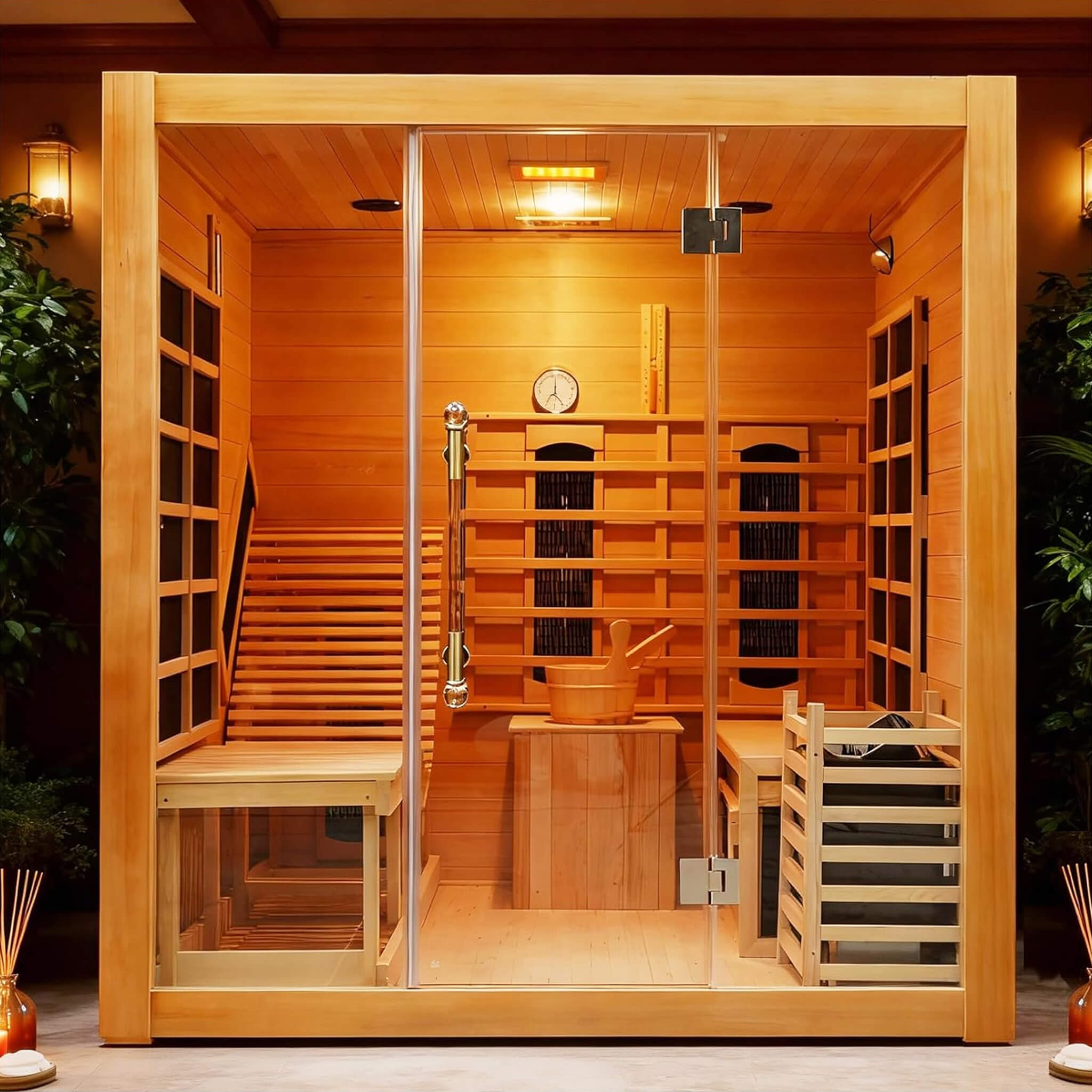 Revolutionary Thermal-Infrared Hybrid-Heating 3-Person Indoor Sauna | SAKSBY WHOLESALE