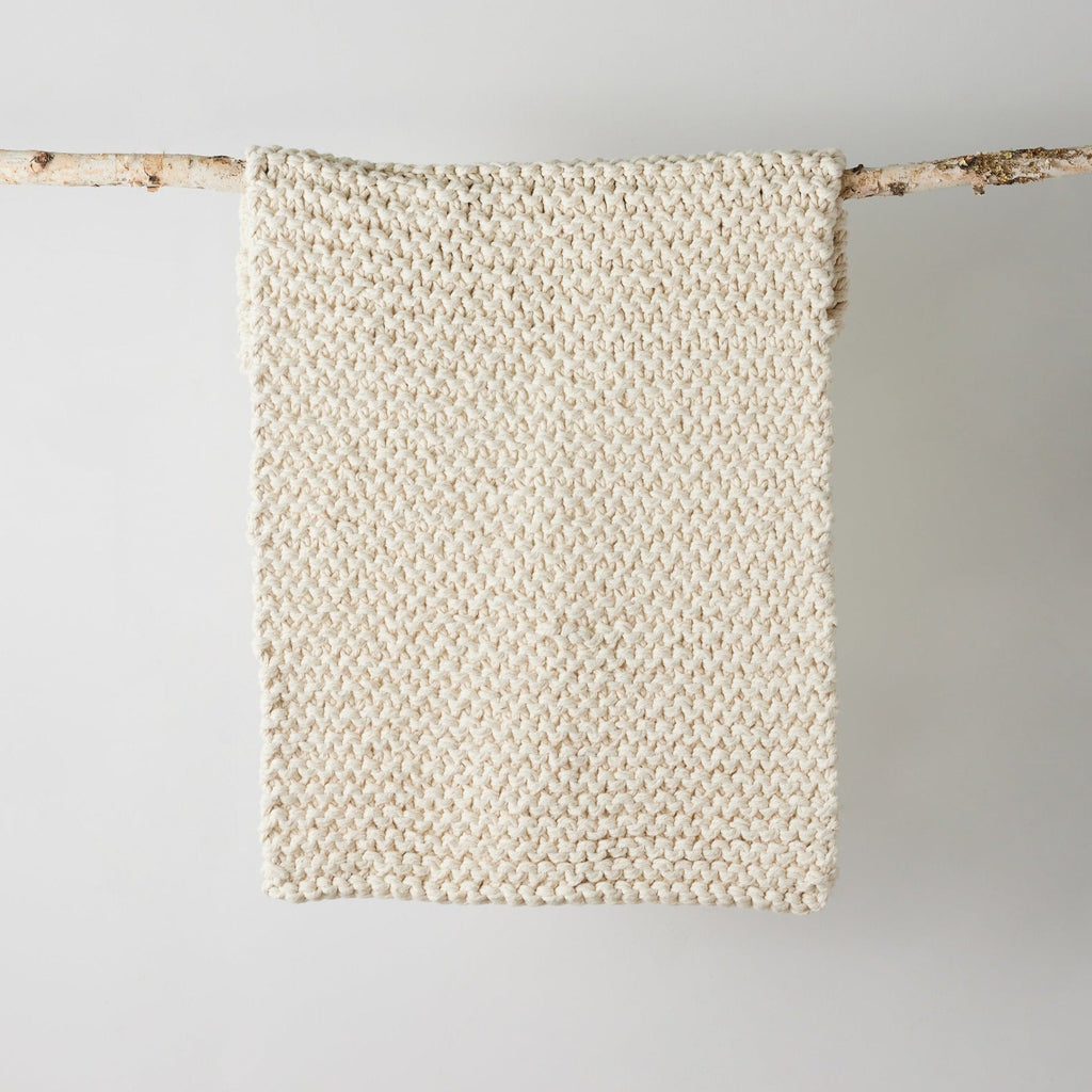 Chunky Ecru Hand-Loomed Mat