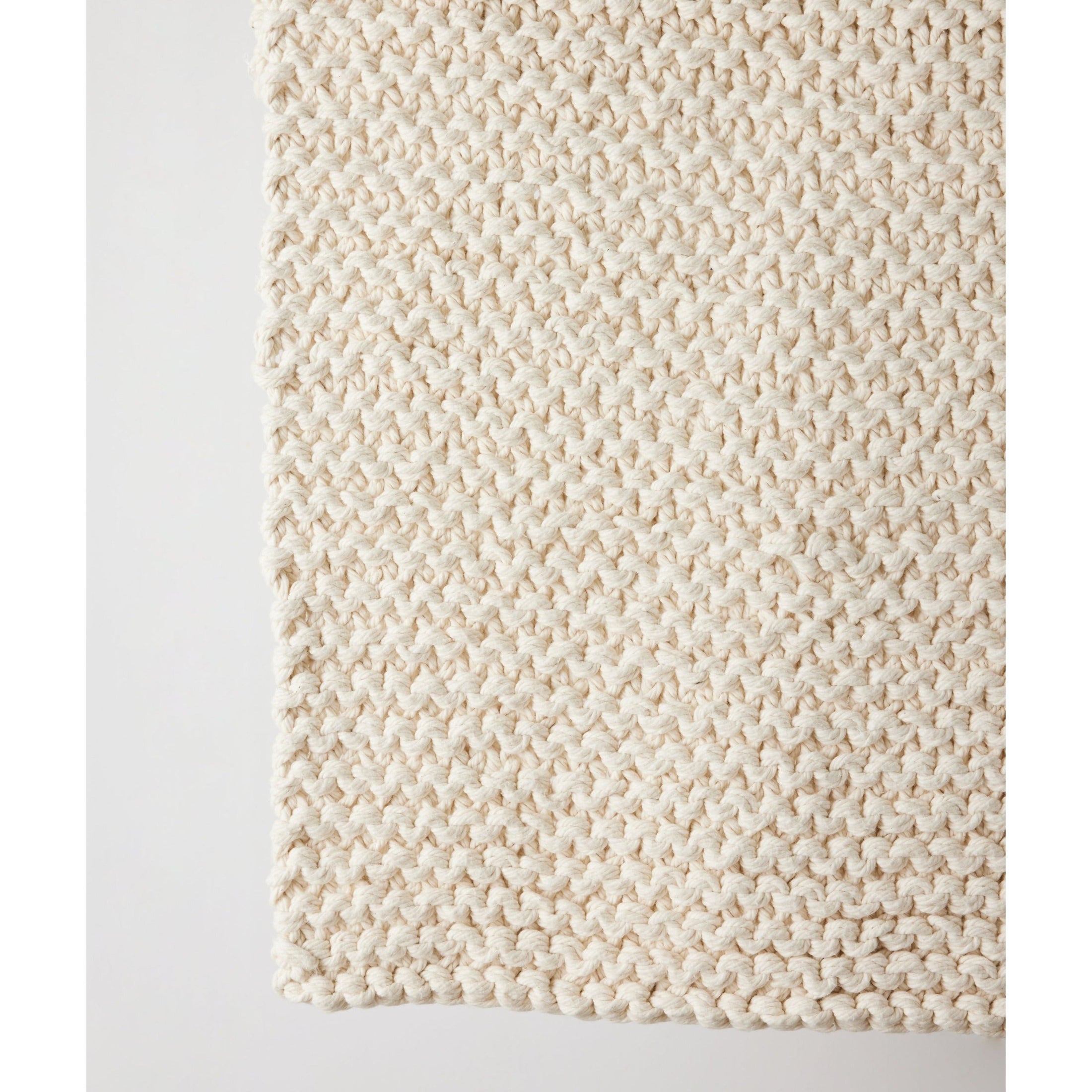 Chunky Ecru Hand-Loomed Mat