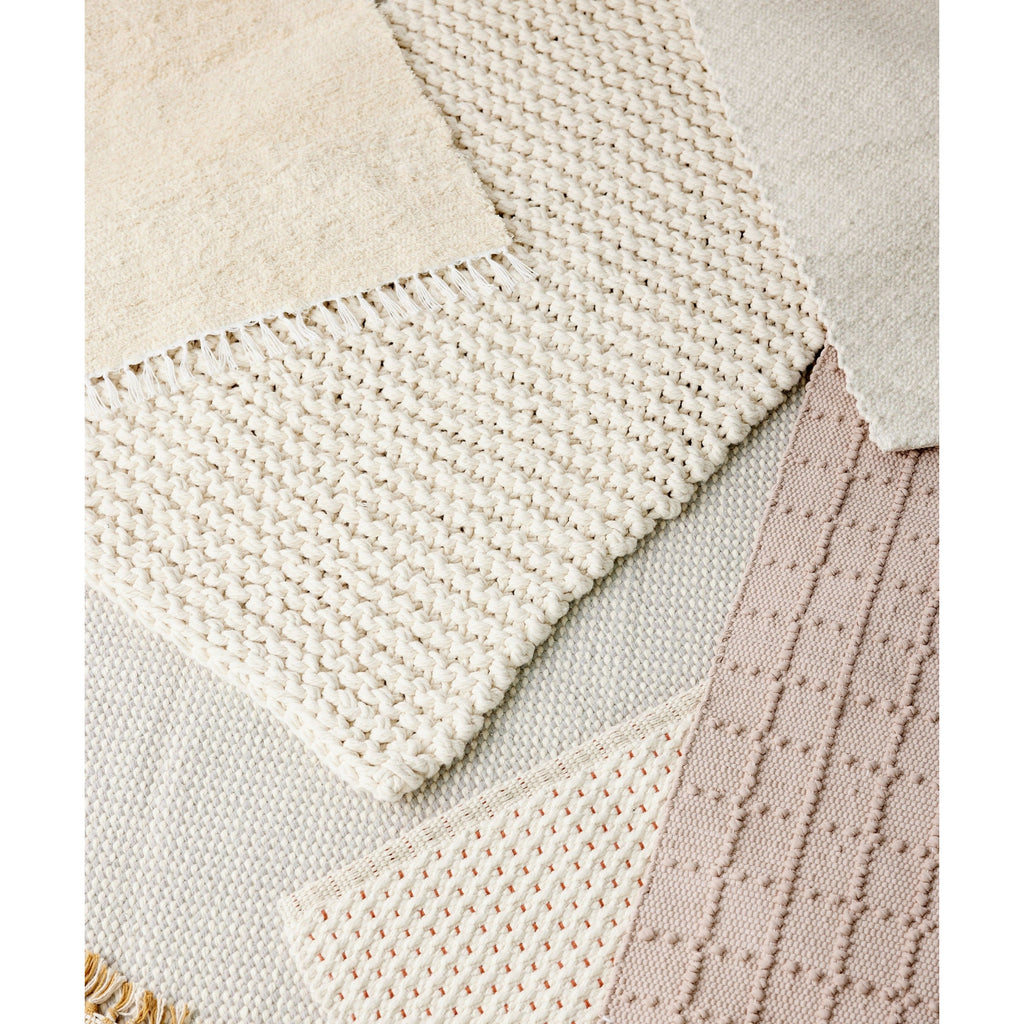 Chunky Ecru Hand-Loomed Mat