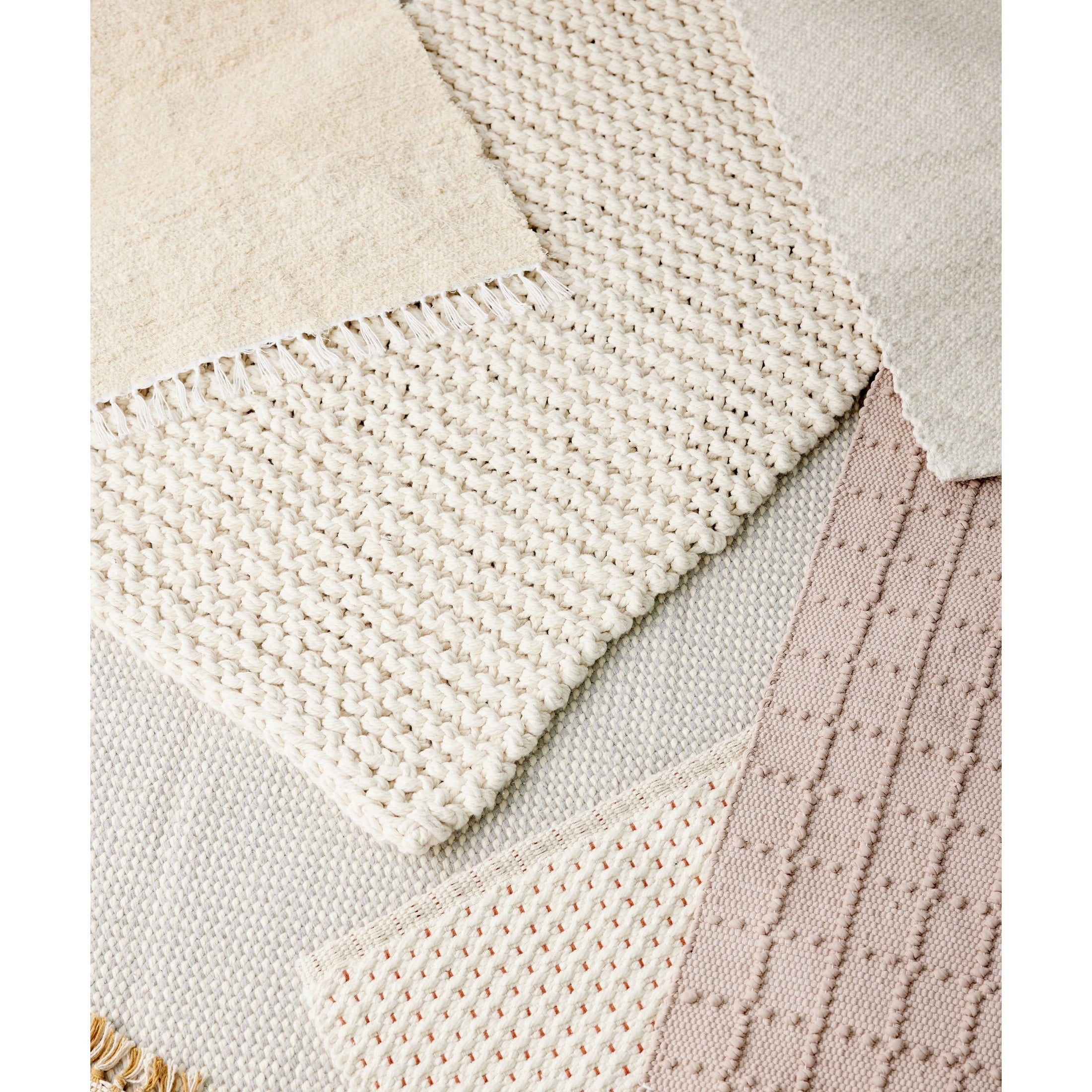 Chunky Ecru Hand-Loomed Mat