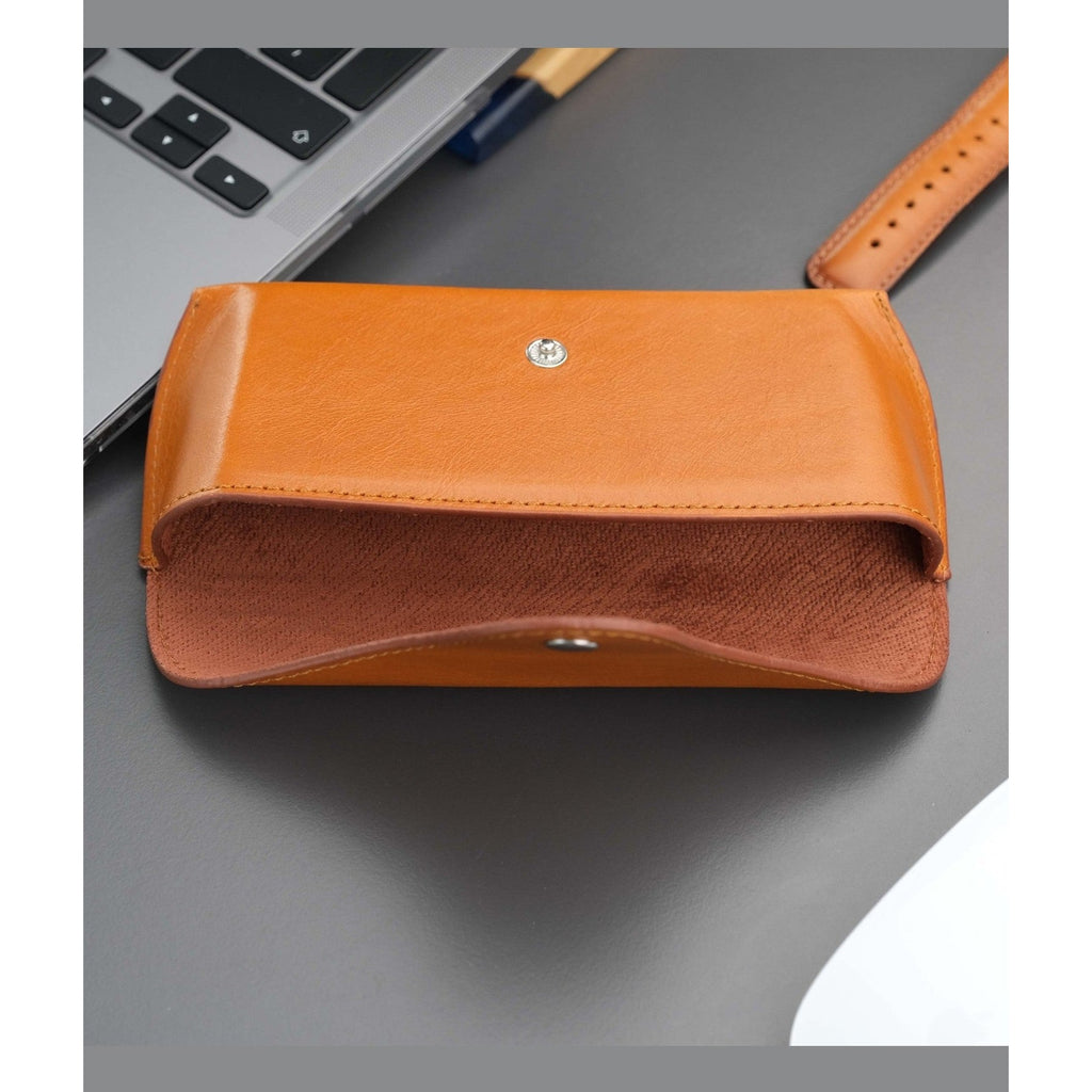 Rochester Full-Grain Leather Eyeglass Case