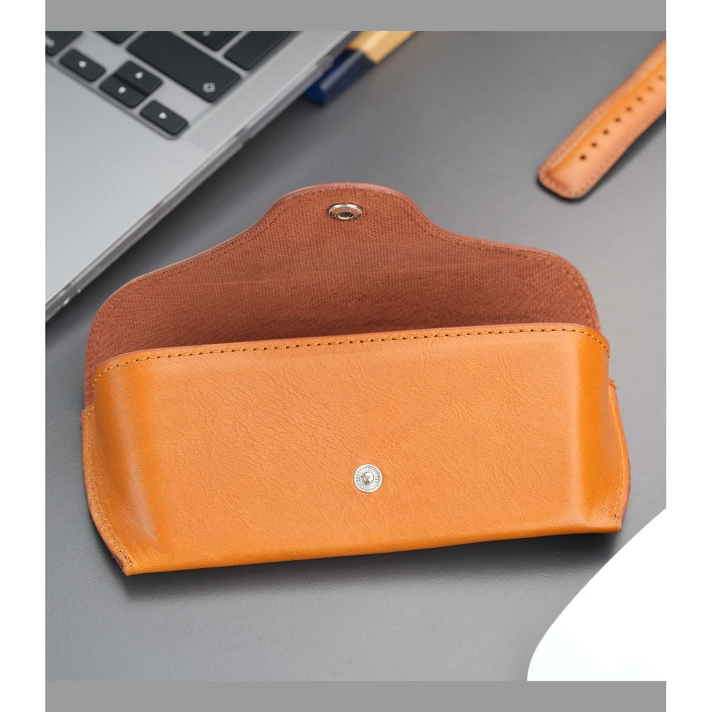 Rochester Full-Grain Leather Eyeglass Case