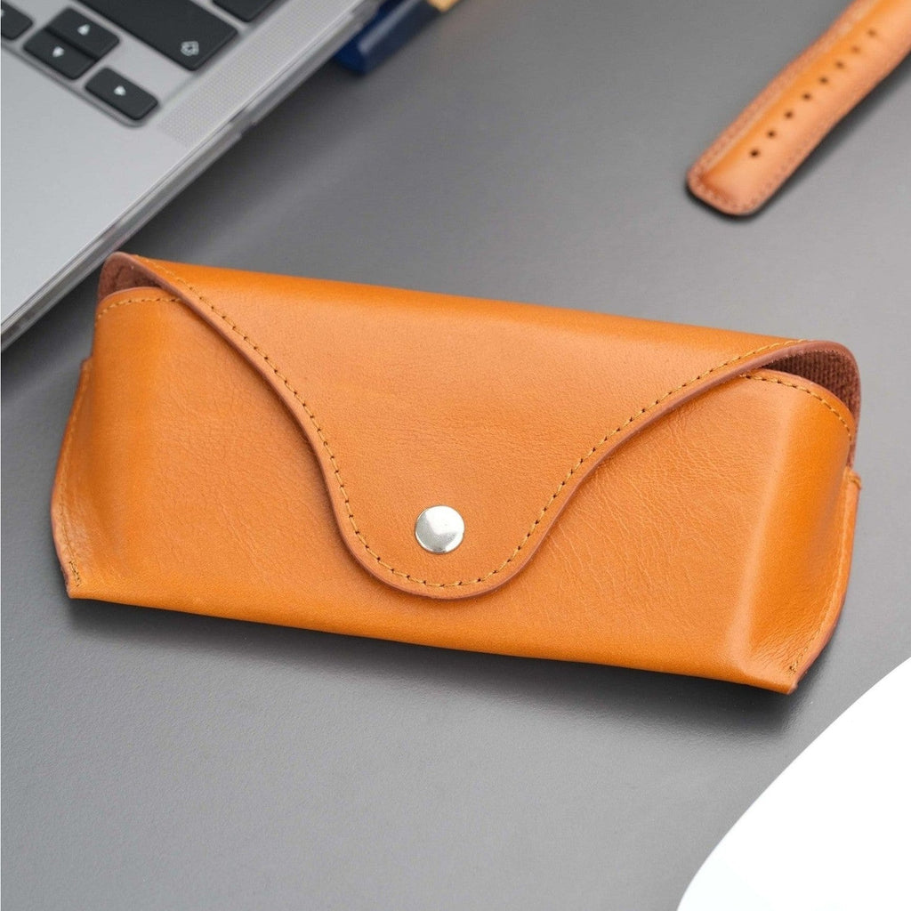 Rochester Full-Grain Leather Eyeglass Case
