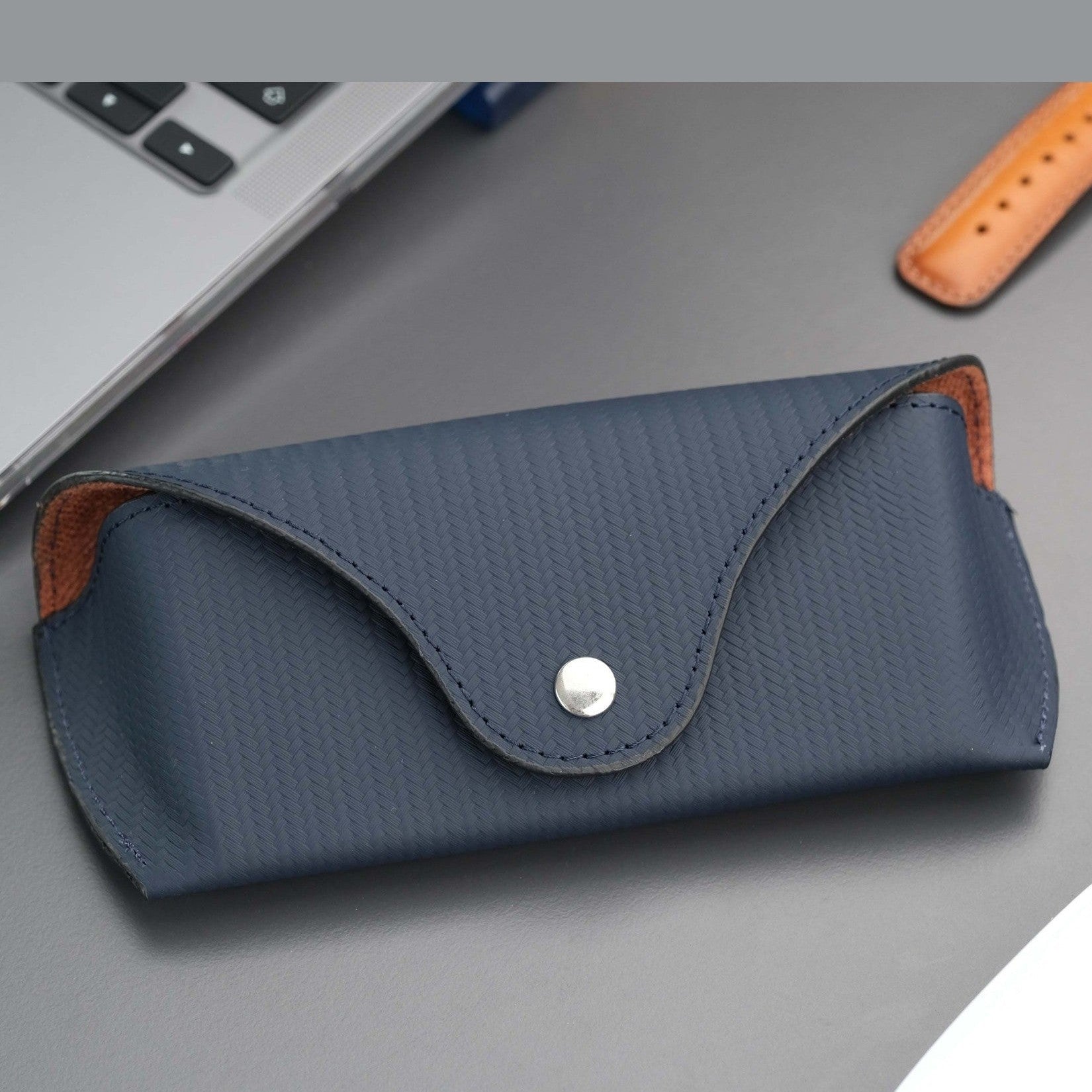 Rochester Full-Grain Leather Eyeglass Case