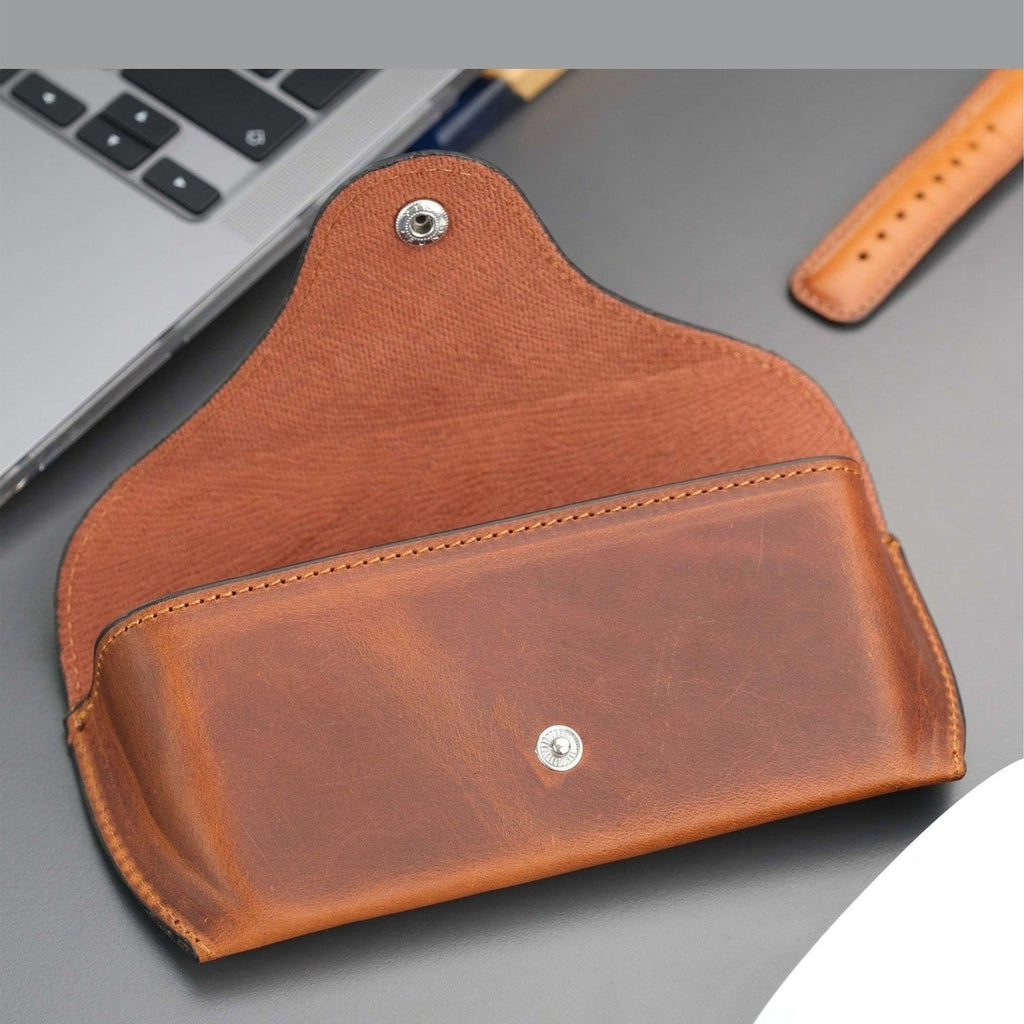 Rochester Full-Grain Leather Eyeglass Case